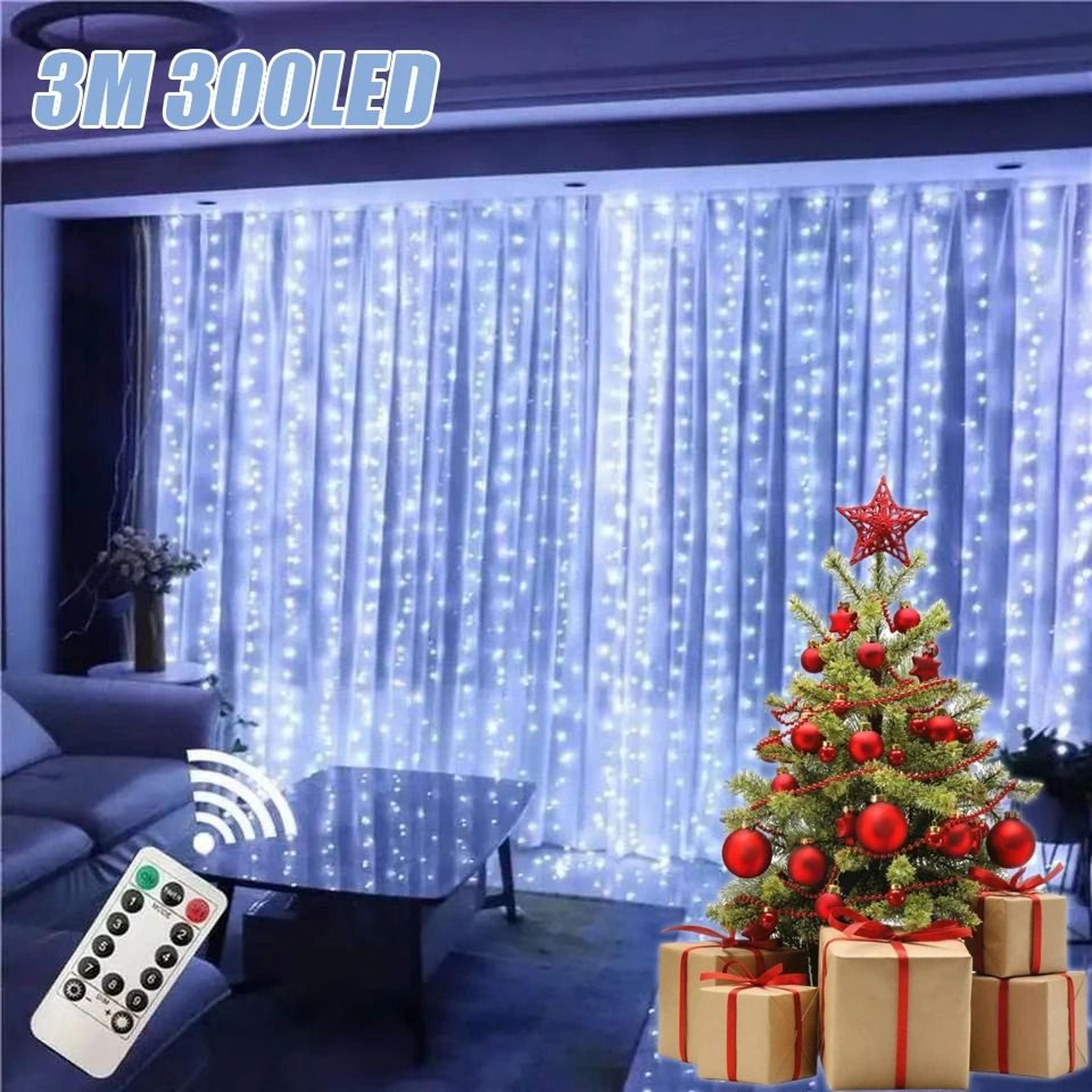 merrycascade usb led christmas curtain lights with remote