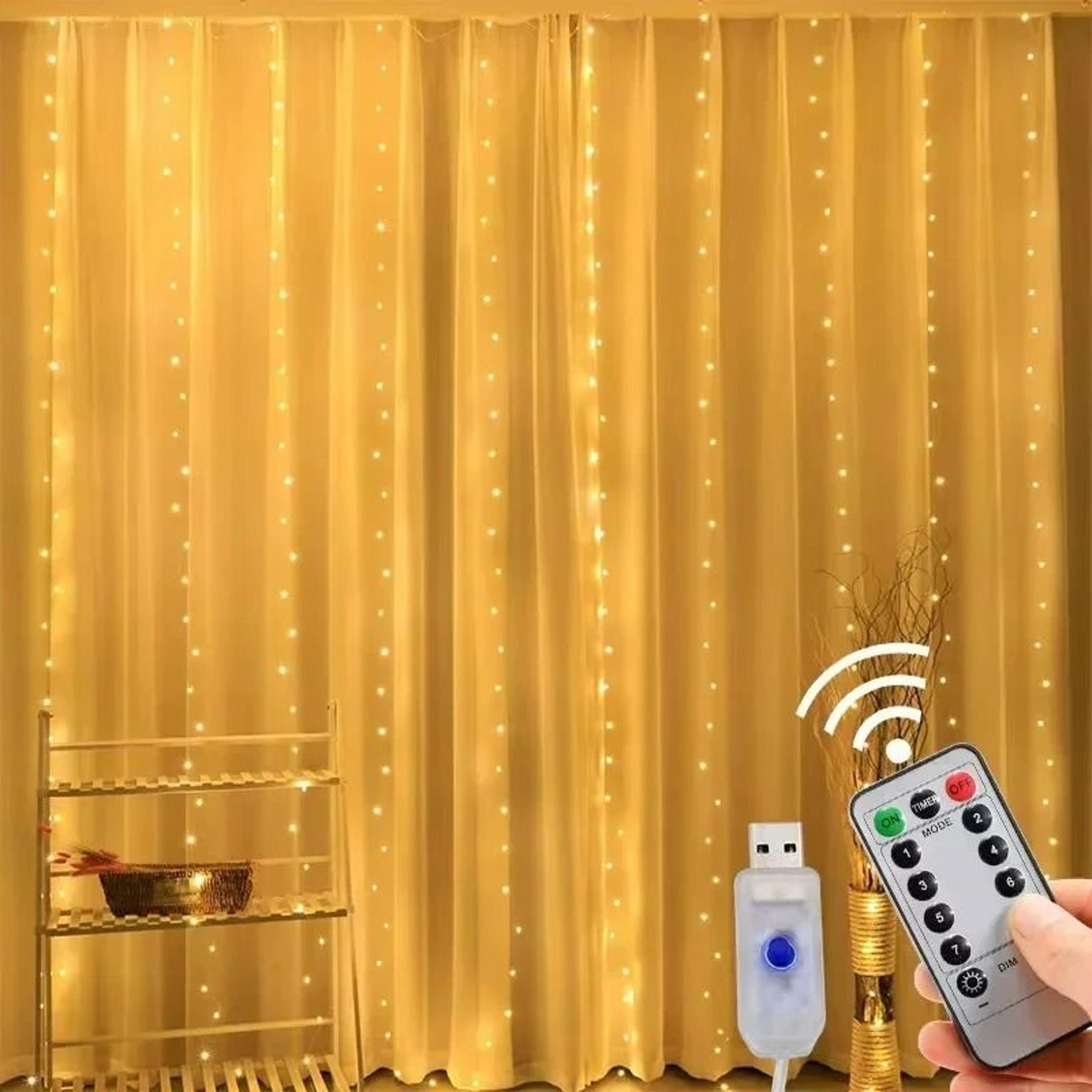 RadiantWindow 3M Or 6M USB Curtain Lights With Remote 7