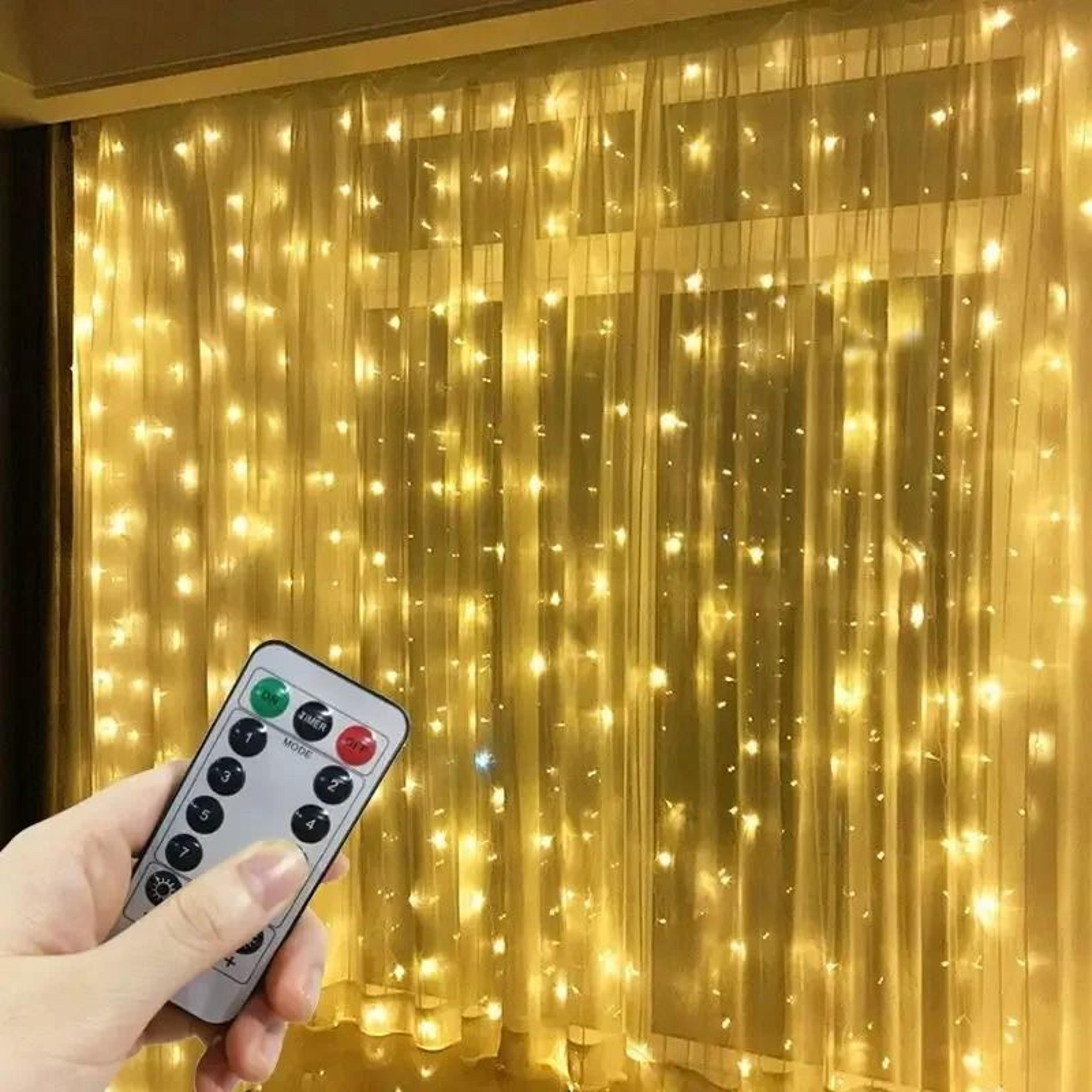 FestiveFlow USB LED Curtain Lights With 8 Modes 7