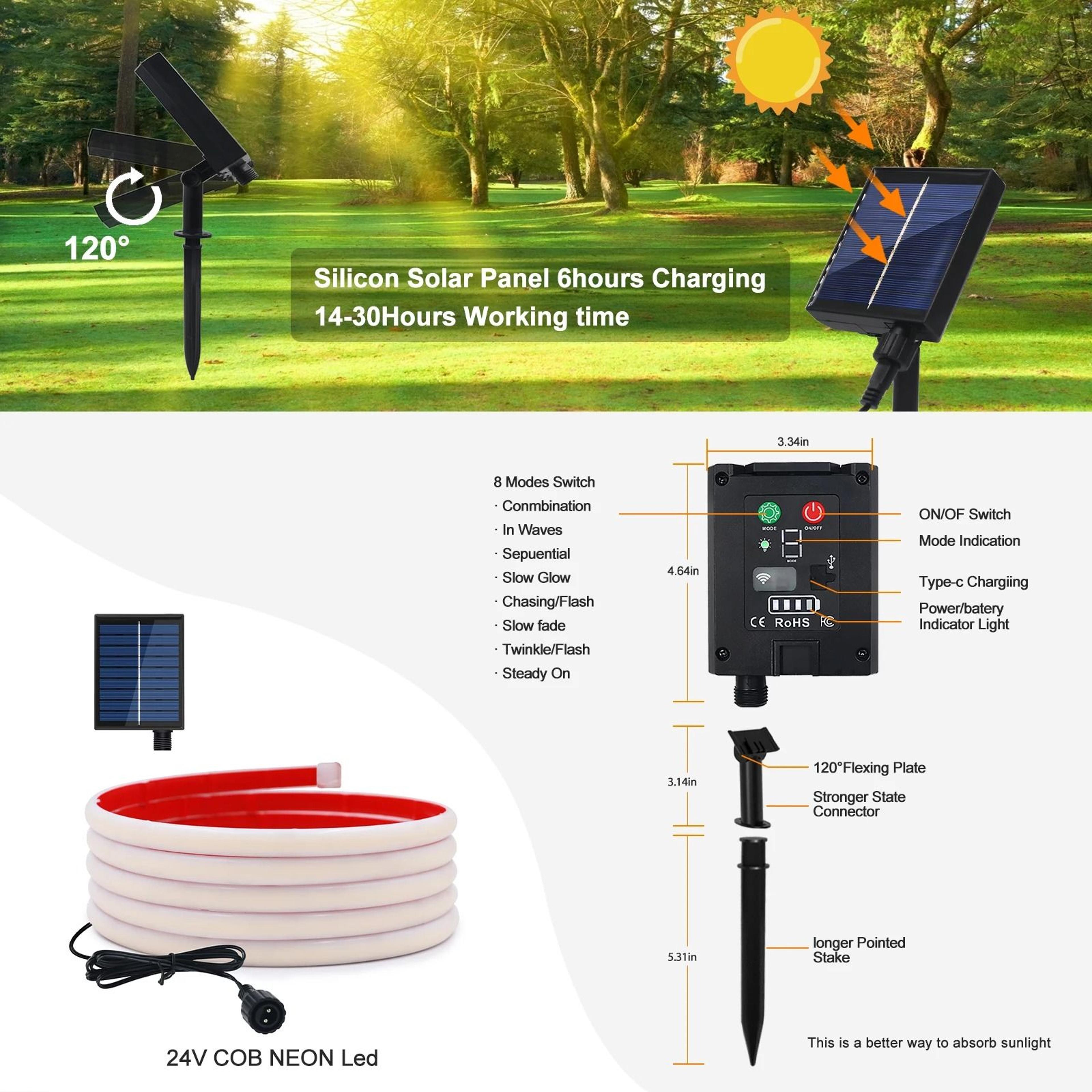 LumaRibbon Solar Neon Strip 6