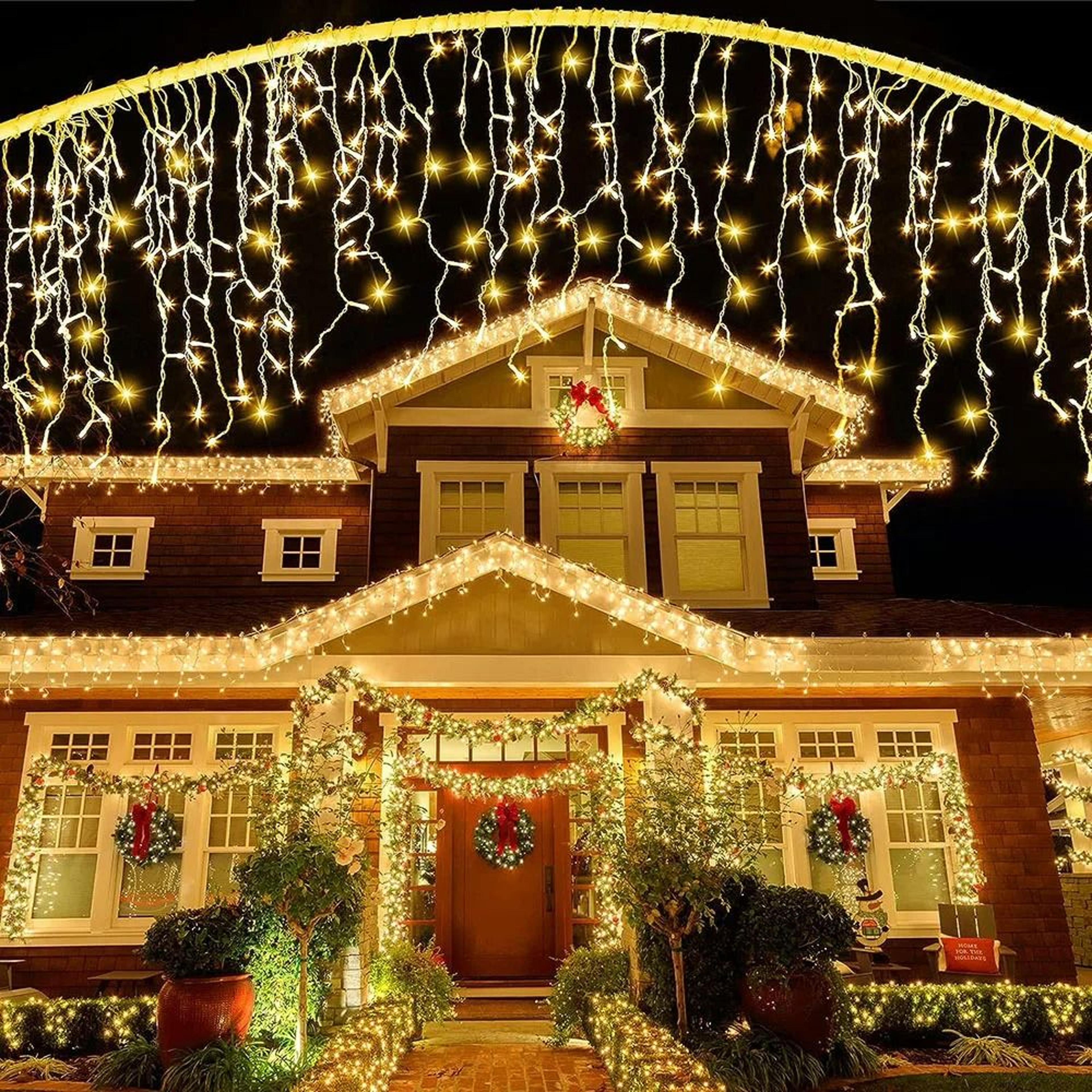 Frostfall Holiday Icicle Lights 1