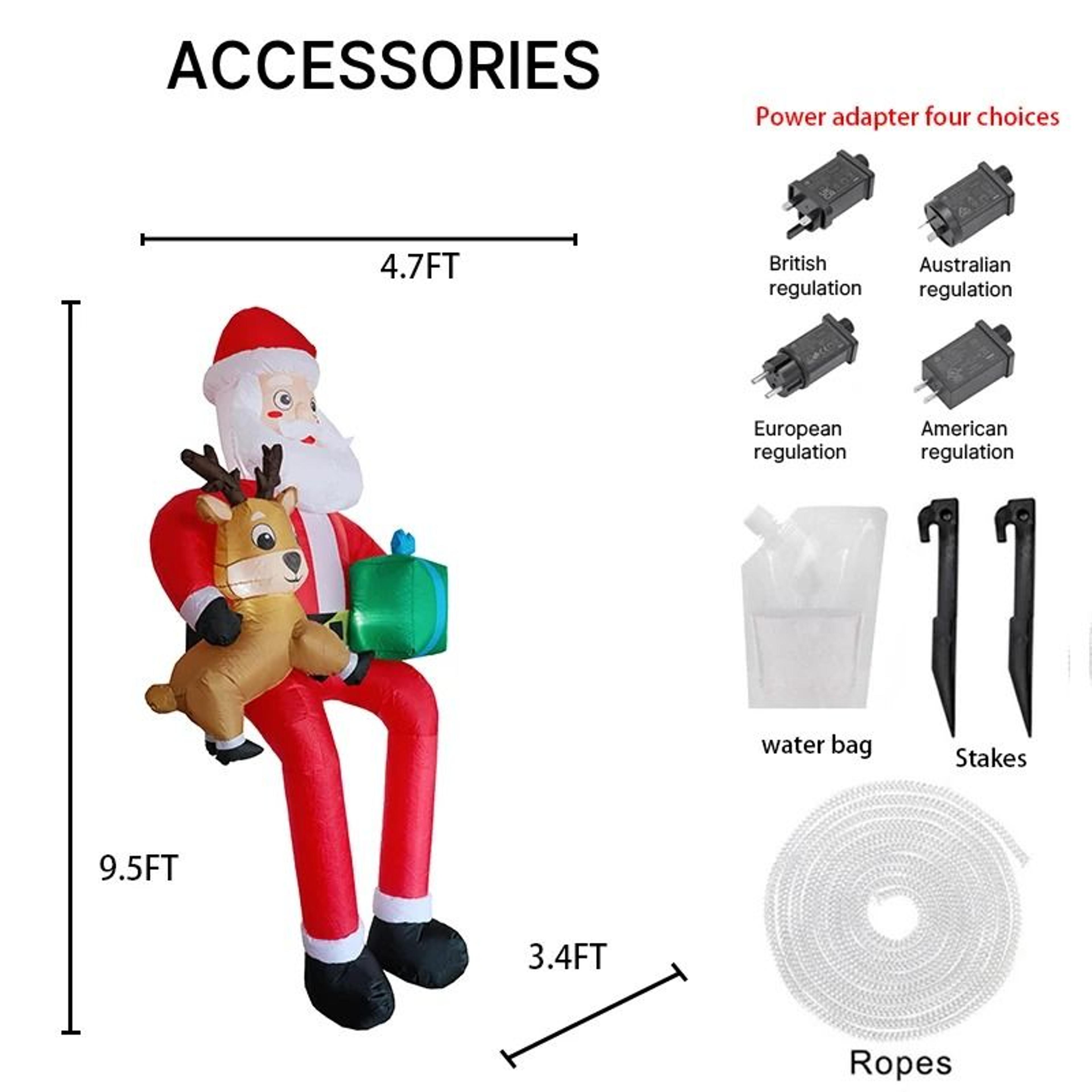 JollyRide Santa Yard Inflatable 7