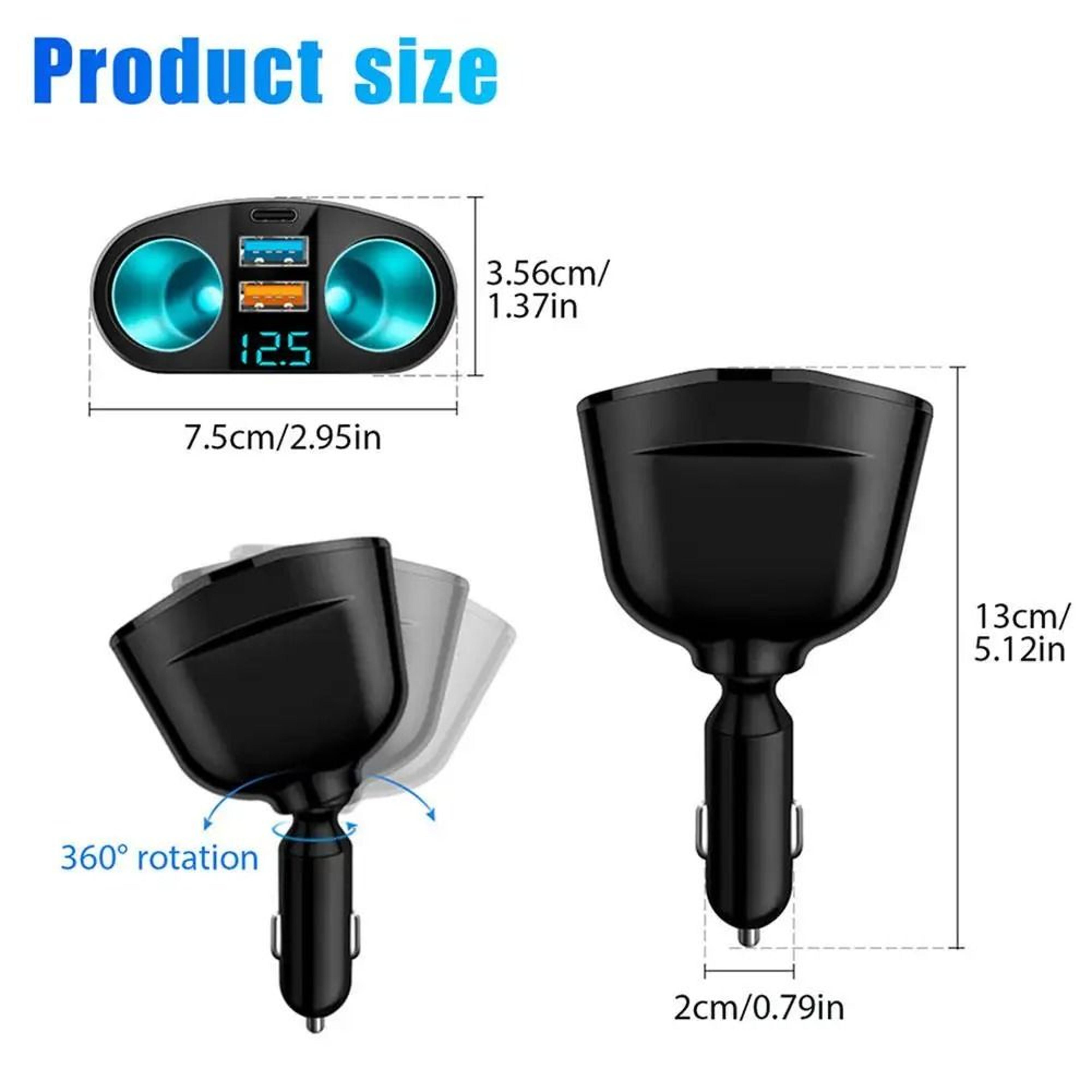 VoltPort Dual Socket Car Charger 6