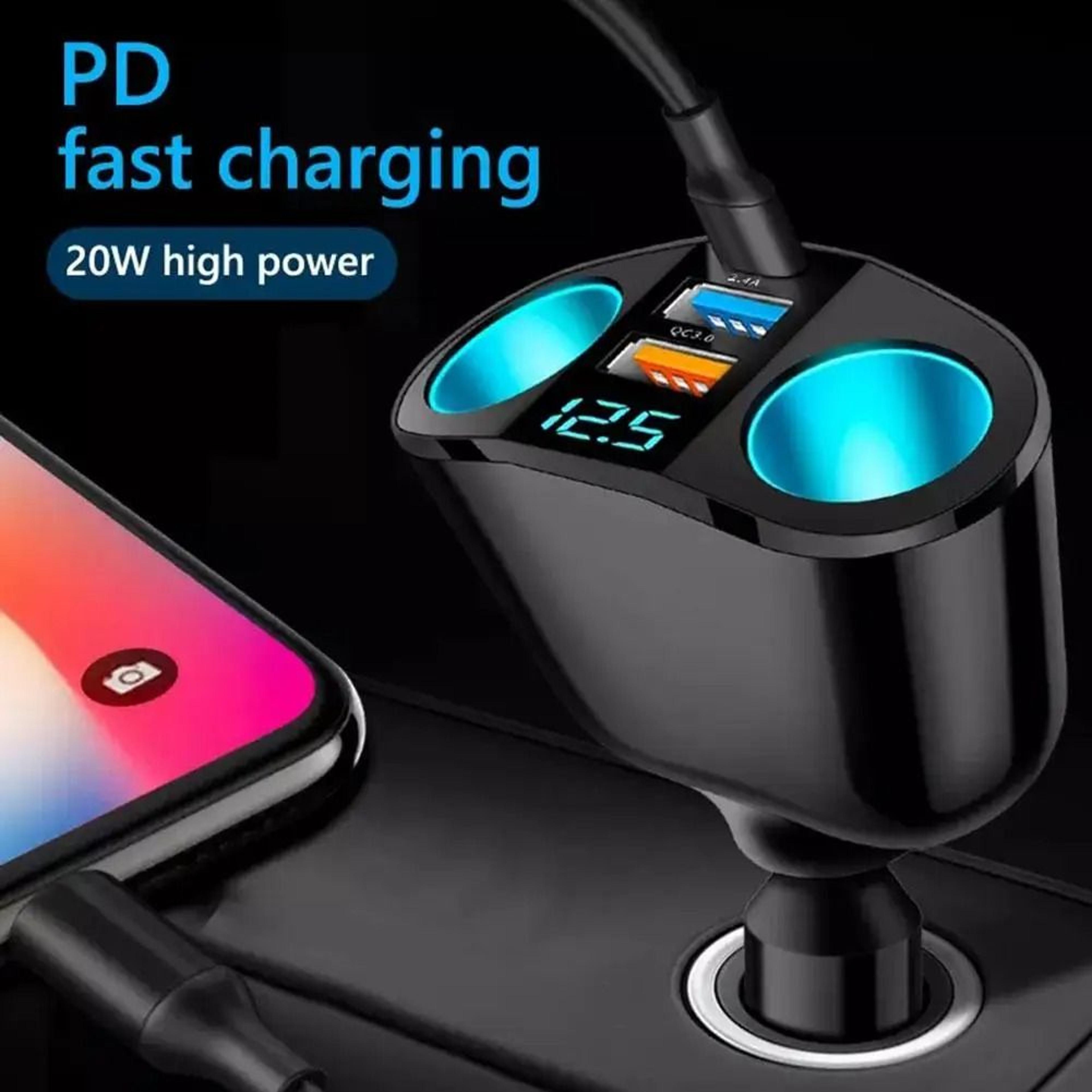 VoltPort Dual Socket Car Charger 5