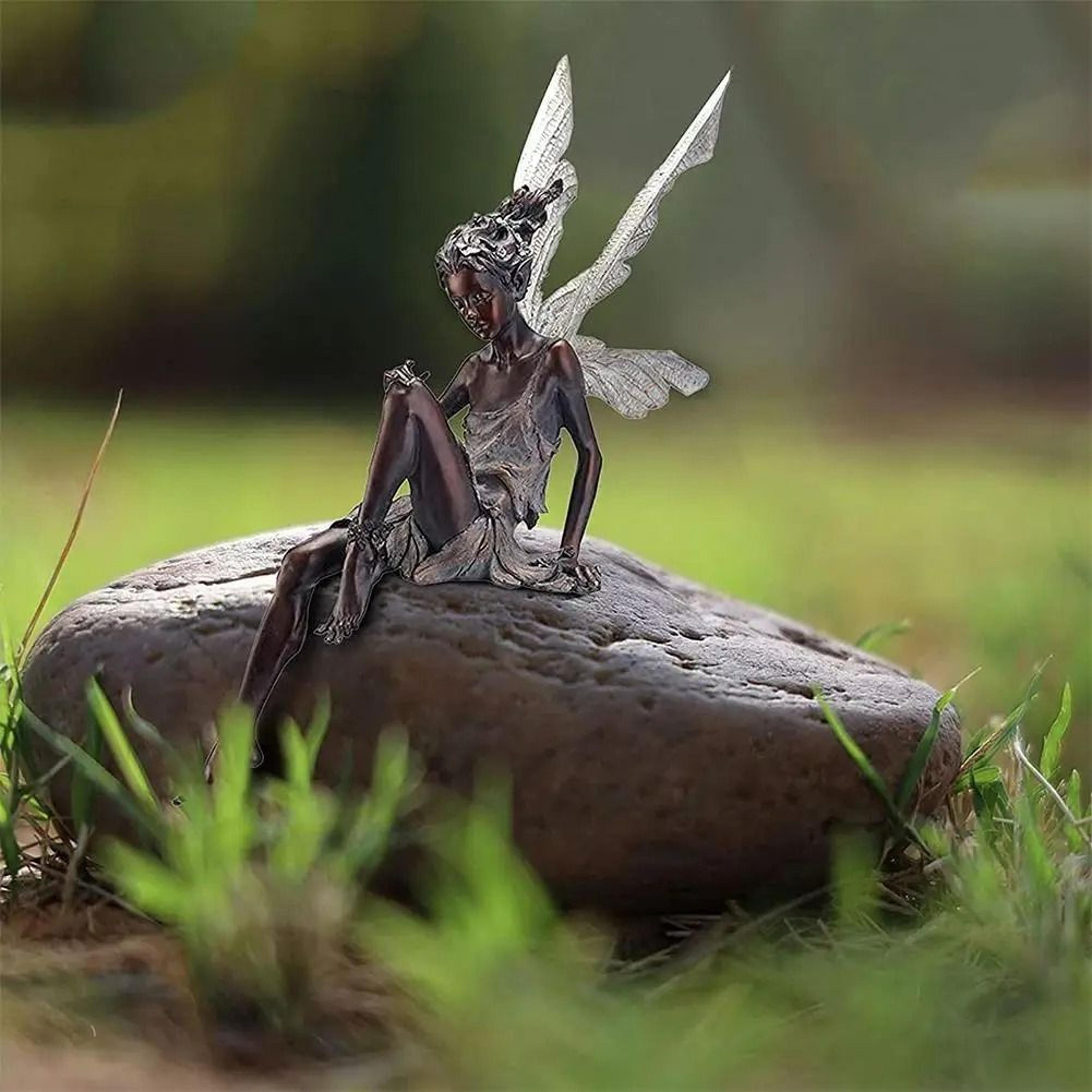 enchanted flower fairy statue