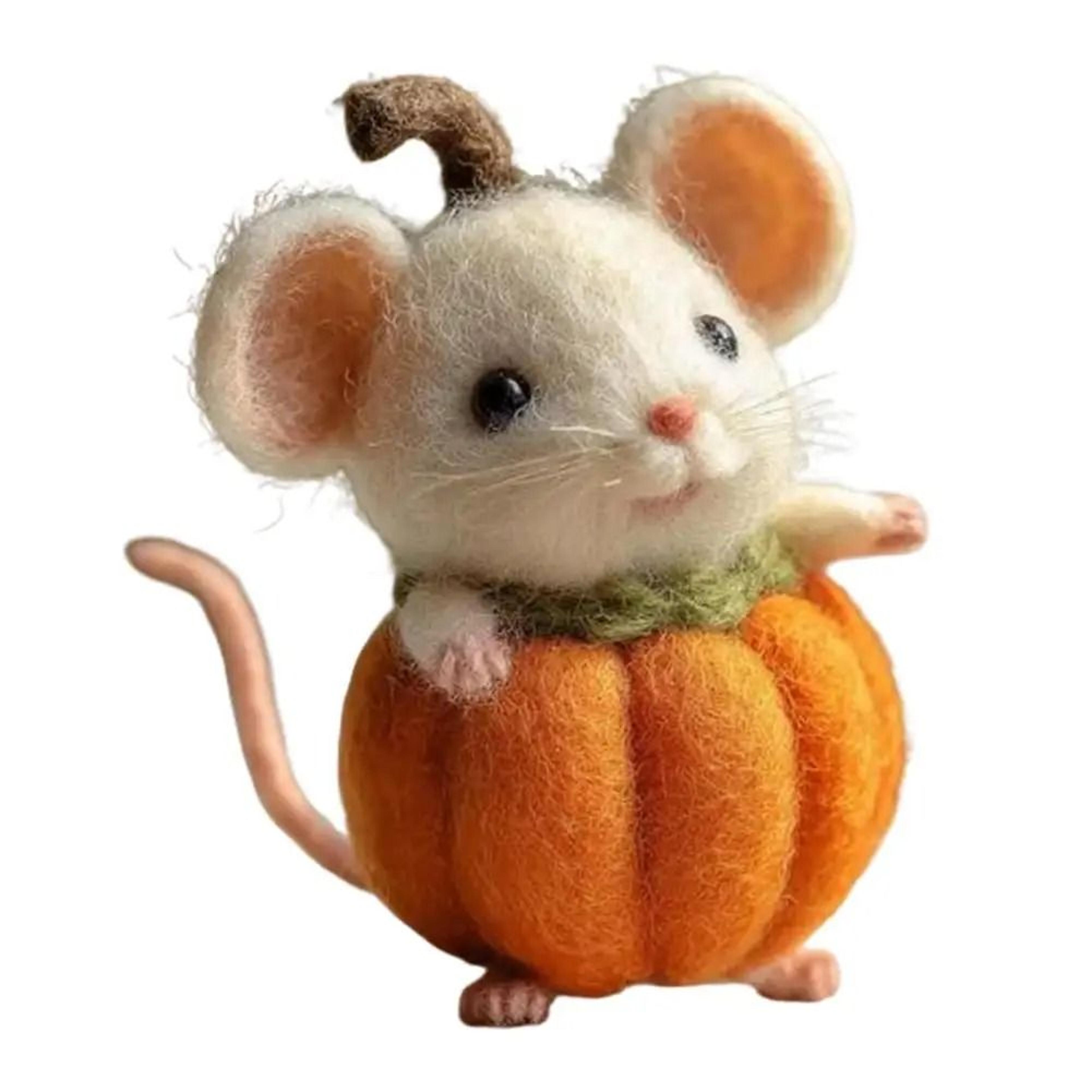 CozyWhiskers Felt Mouse Figurine 10