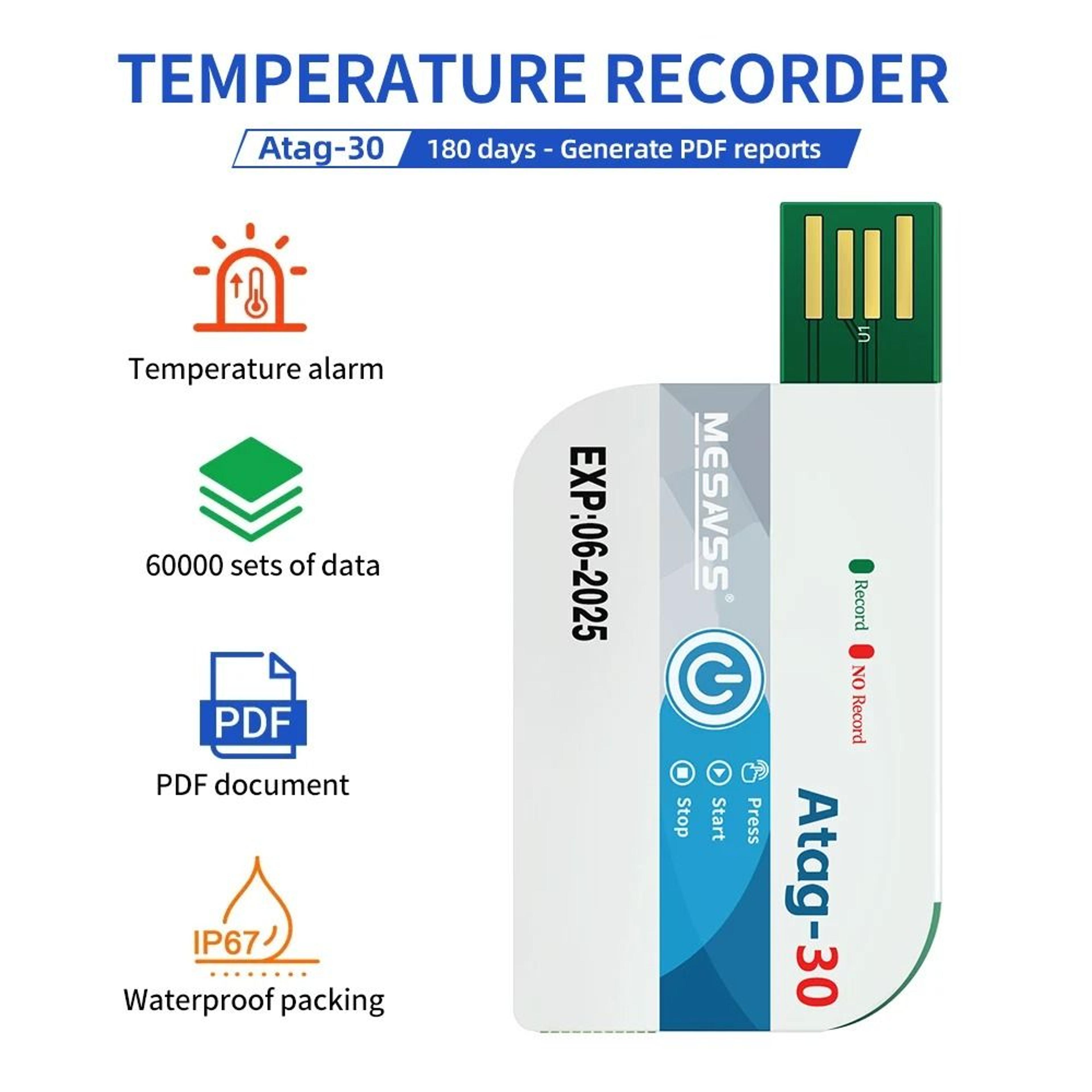 ColdTrace 180Day Temperature Logger 7