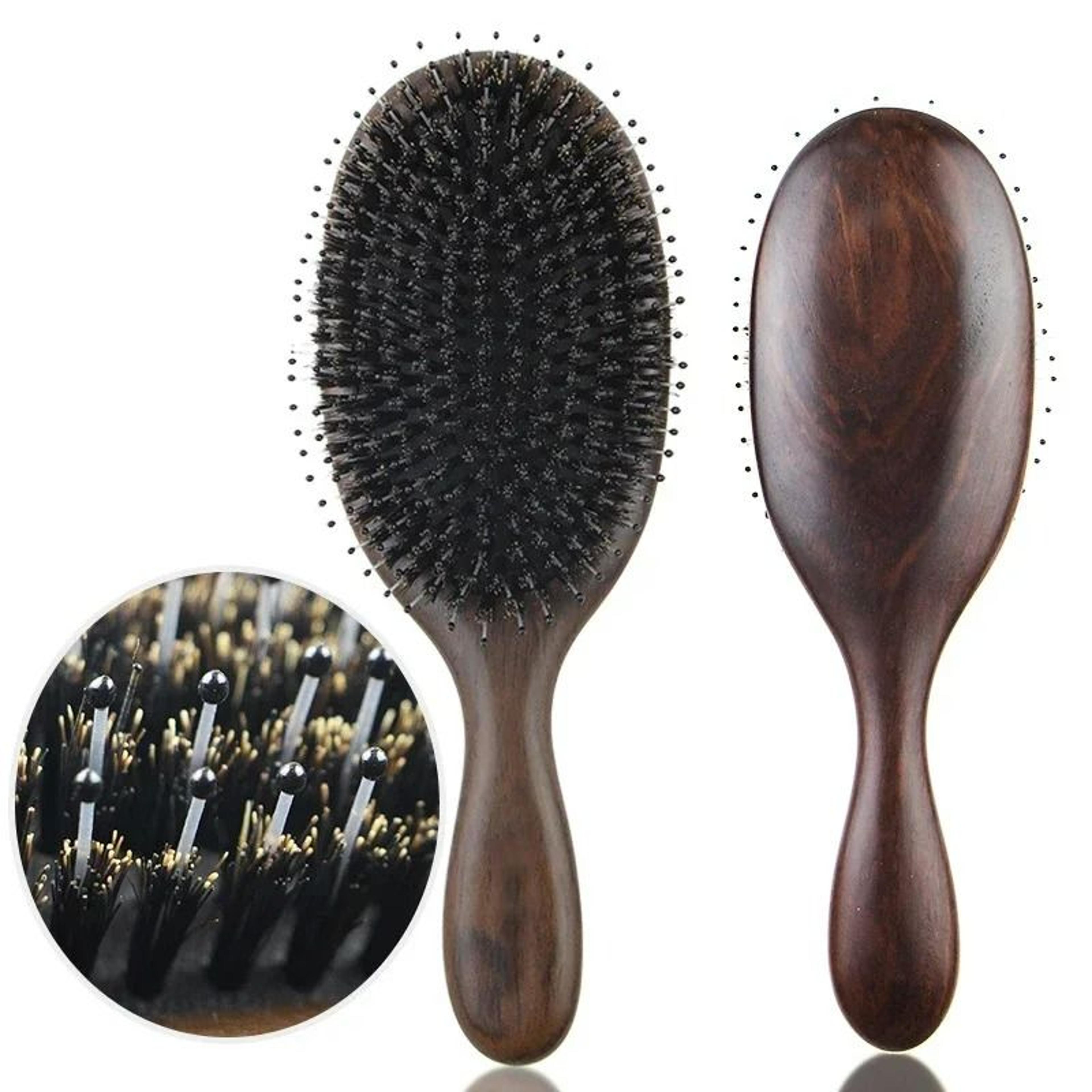 woodease massage hair brush