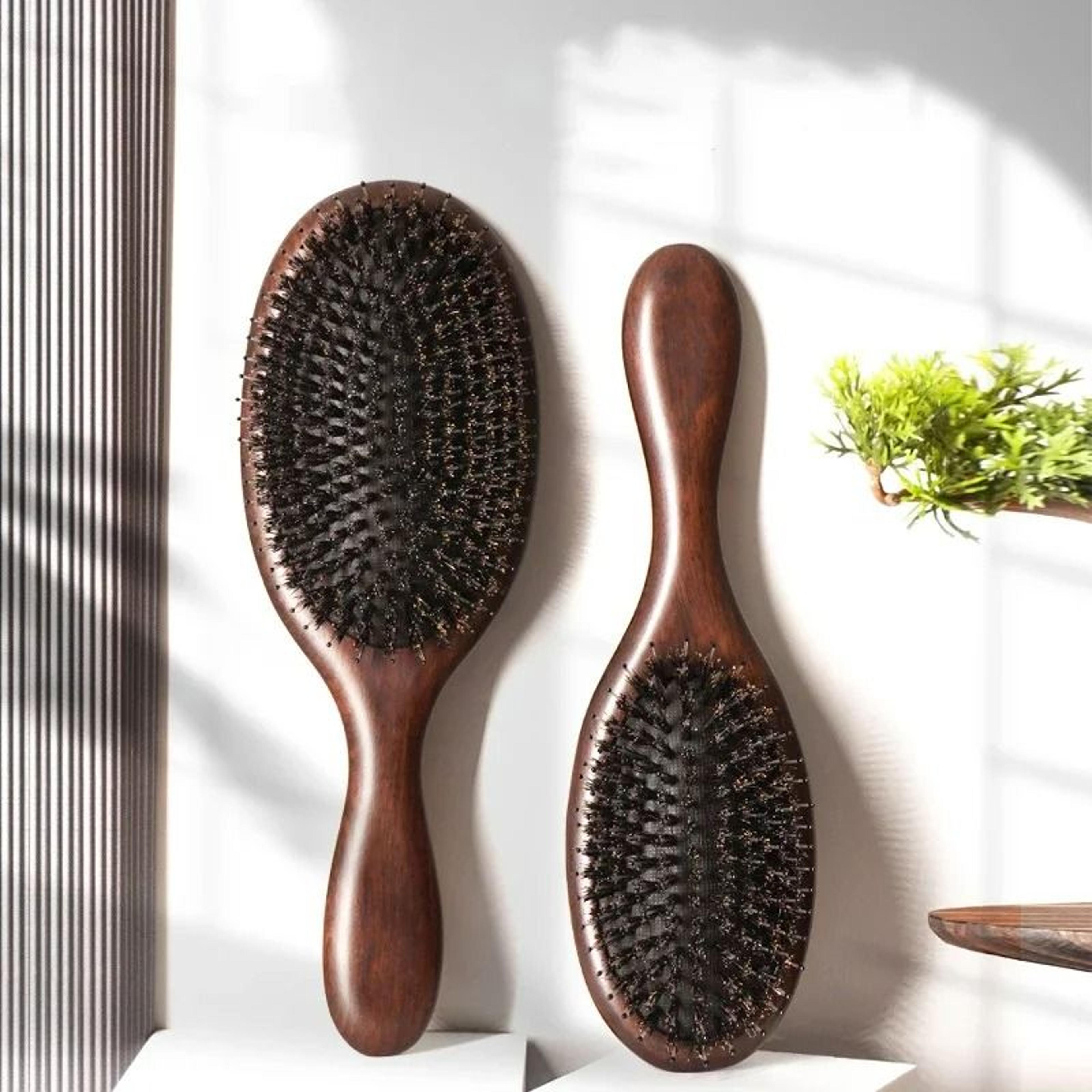 BeechGlow Boar Bristle Brush 0