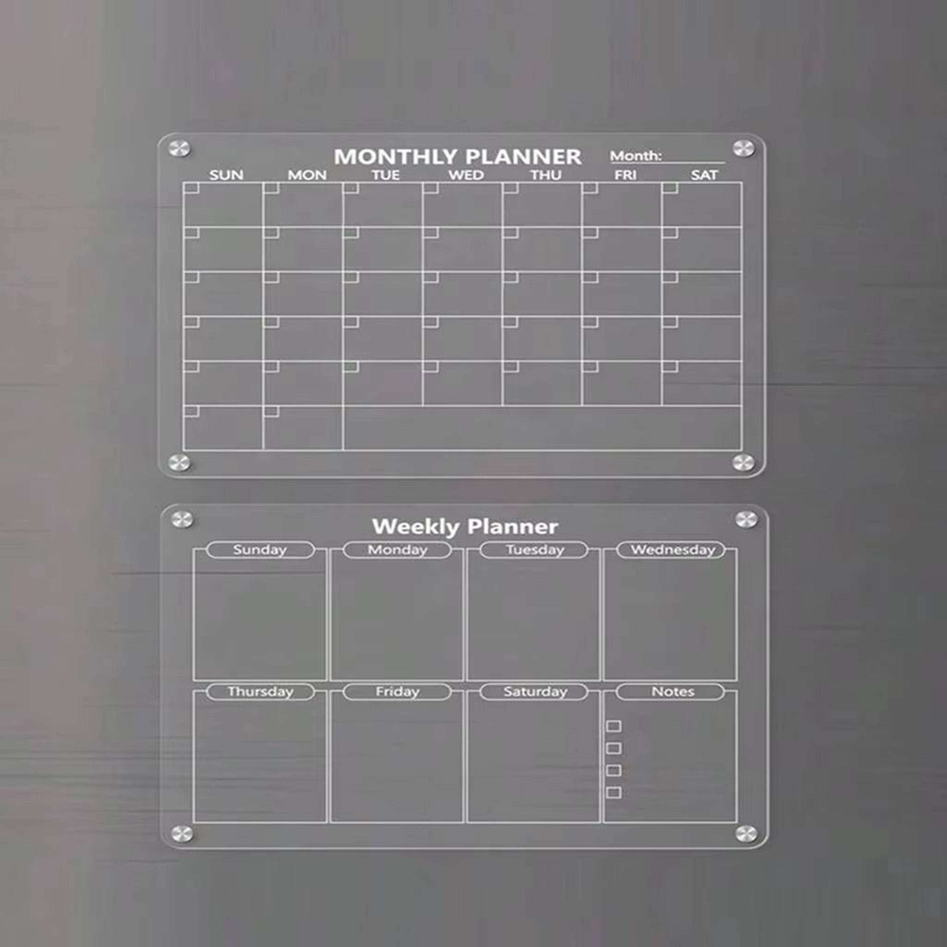 ClearPlan Magnetic Fridge Calendar 0