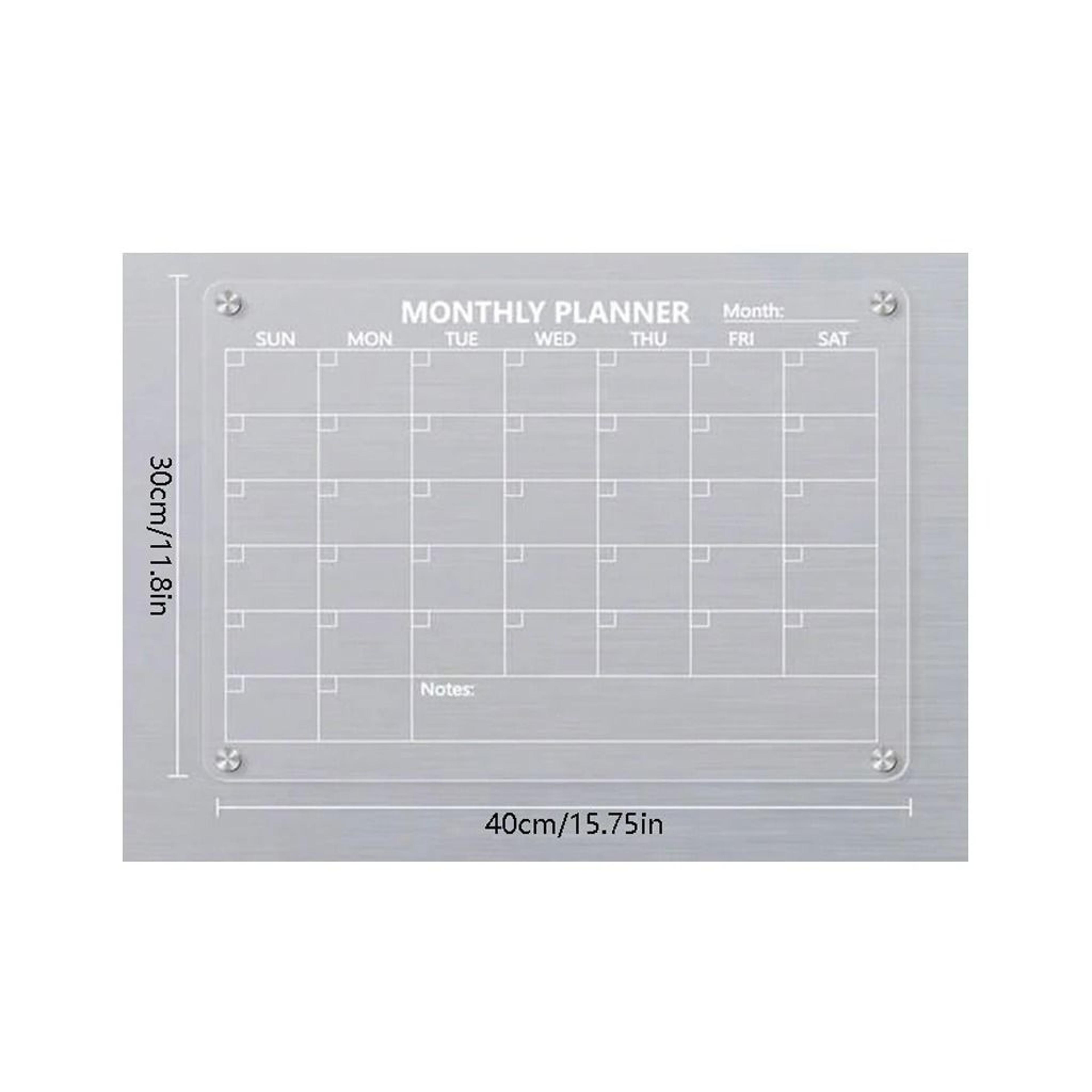 ClearPlan Magnetic Fridge Calendar 10