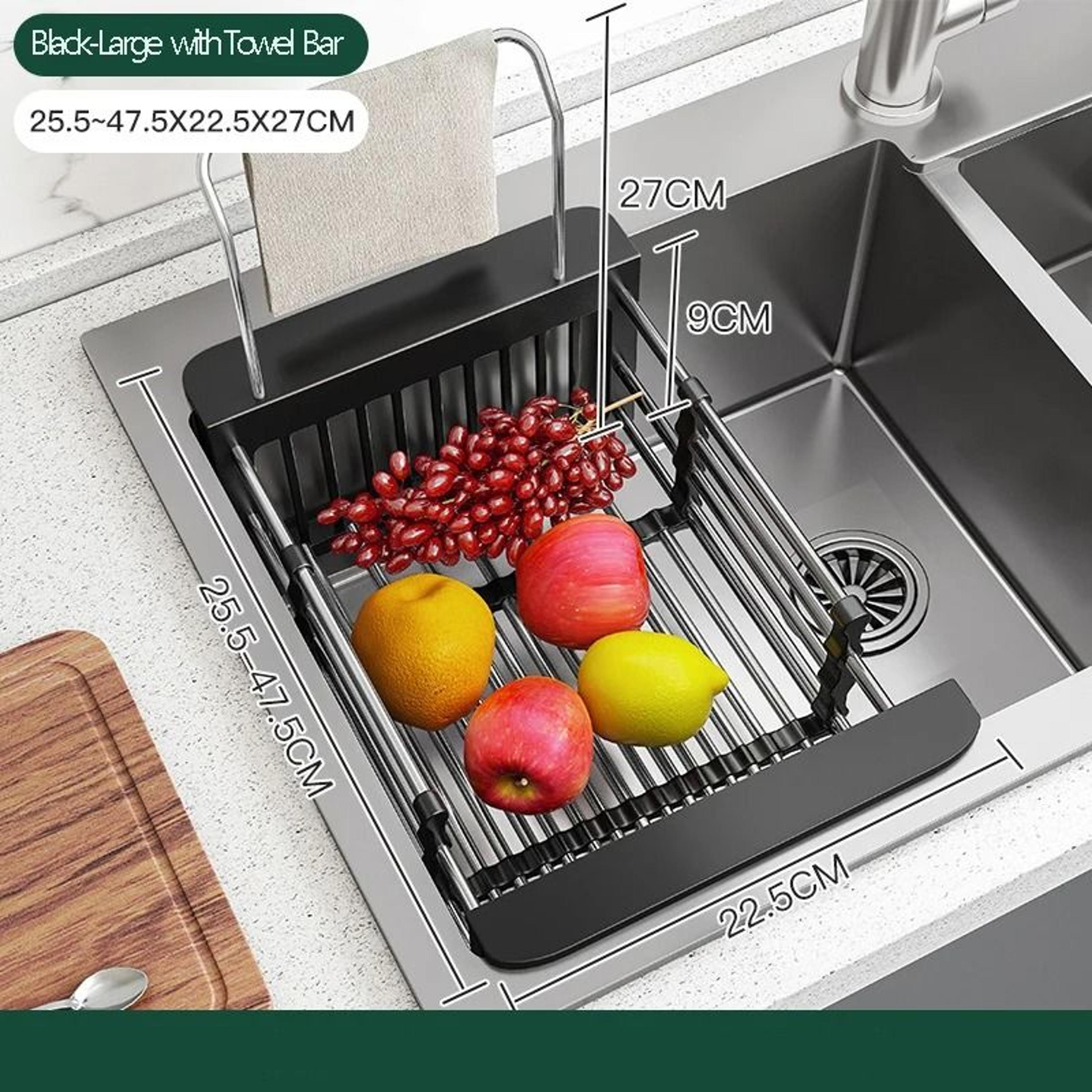 ExpandEase Sink Dish Rack 10
