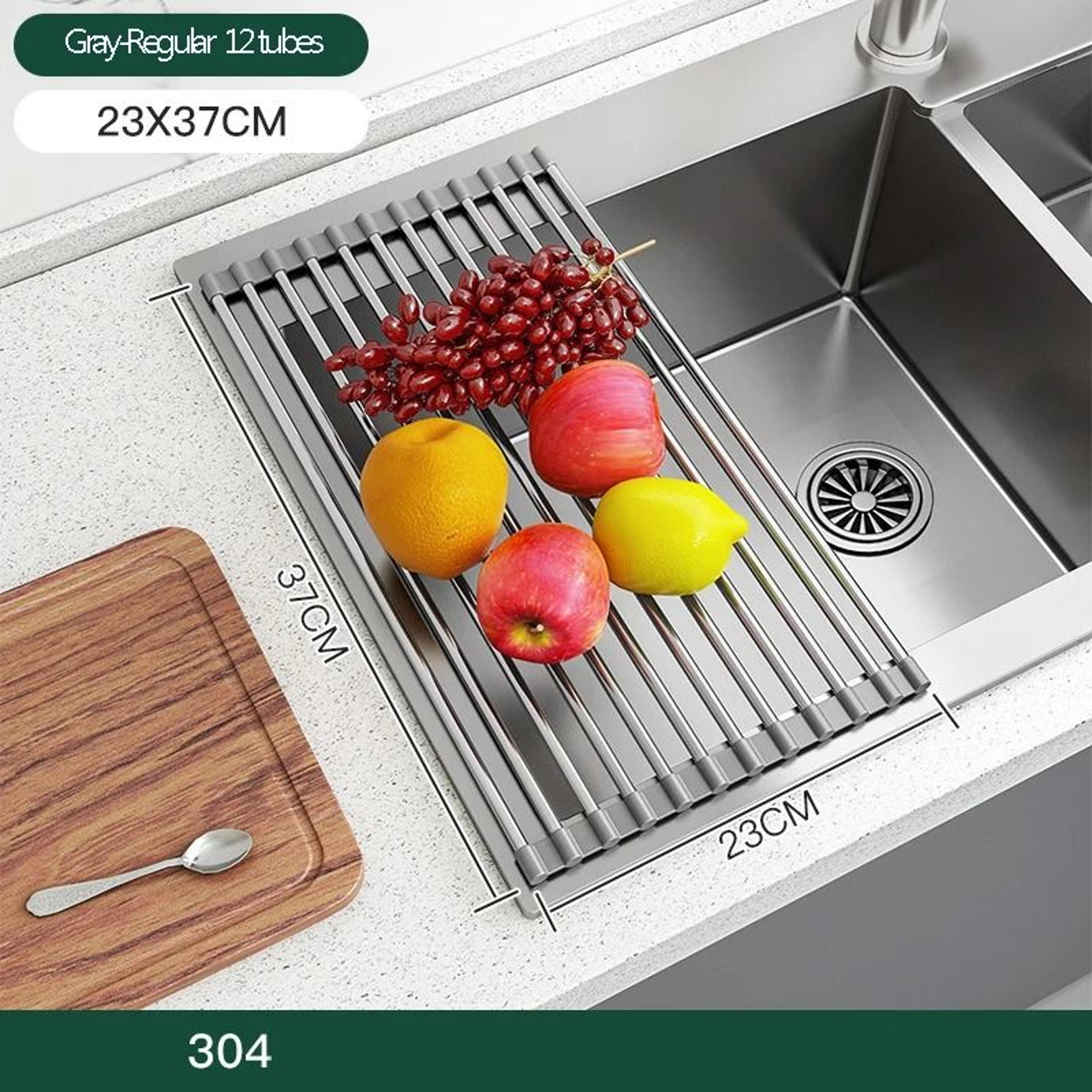 ExpandEase Sink Dish Rack 12