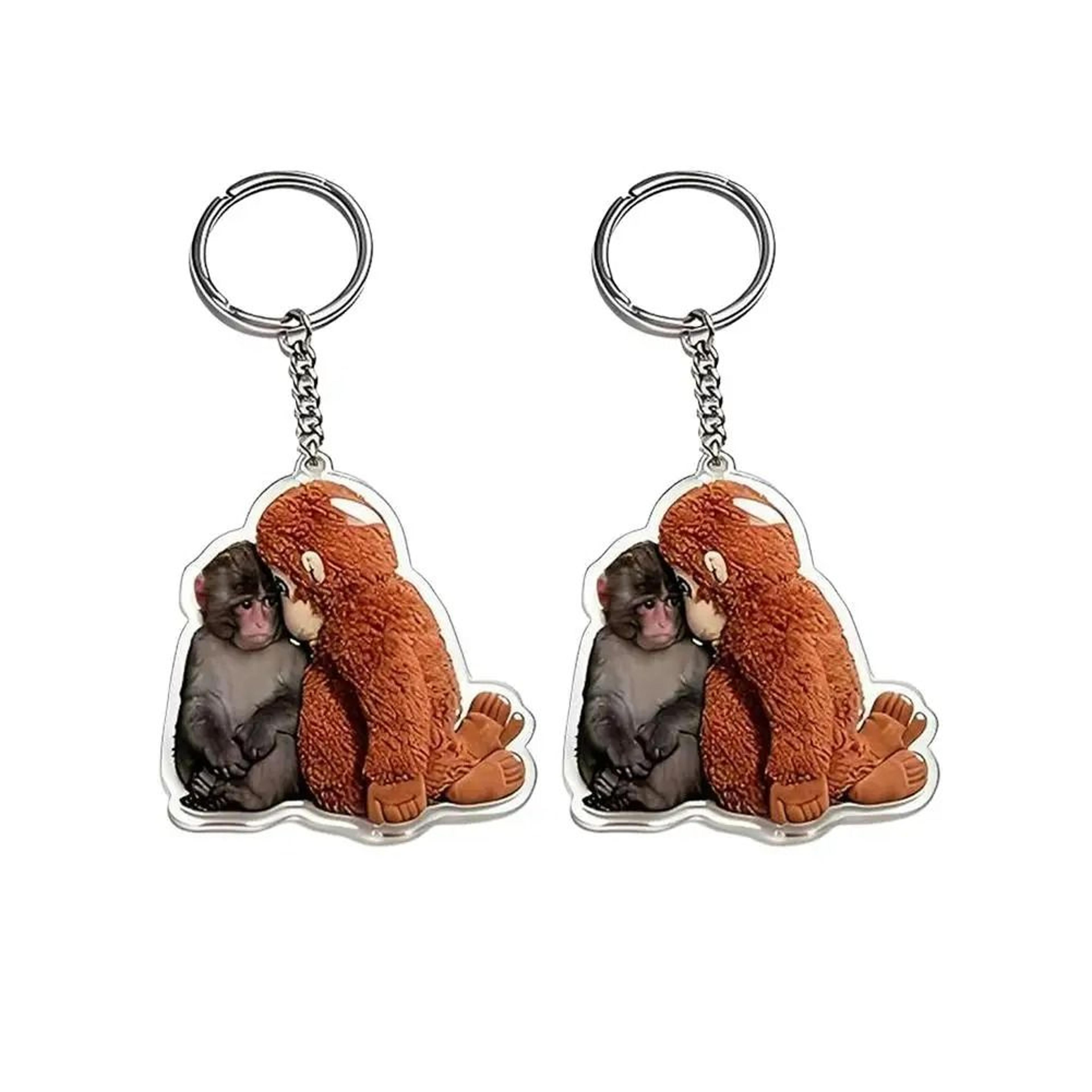 PunchPal Crochet Monkey Keychain 12