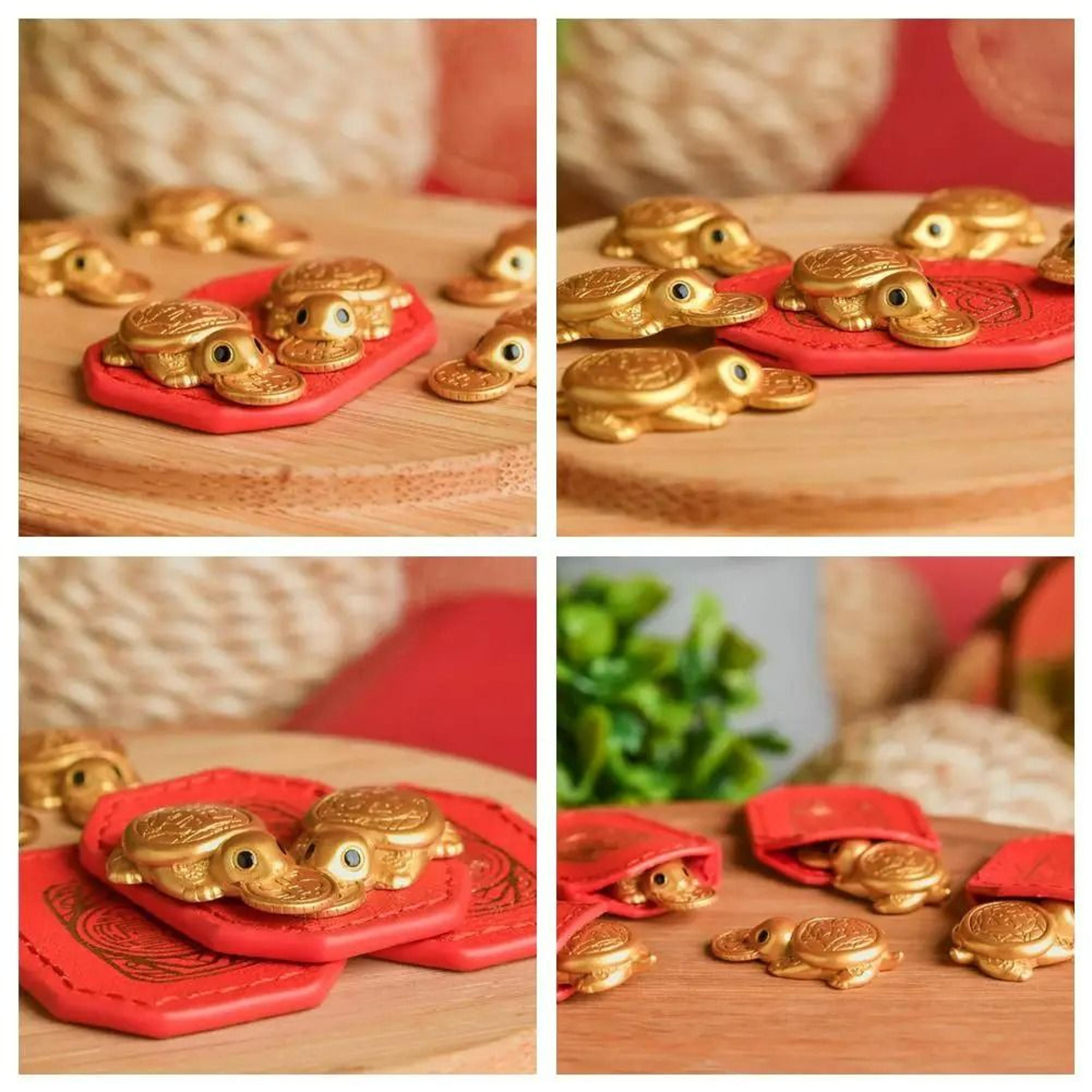 FortuneShell Golden Turtle Charm 4