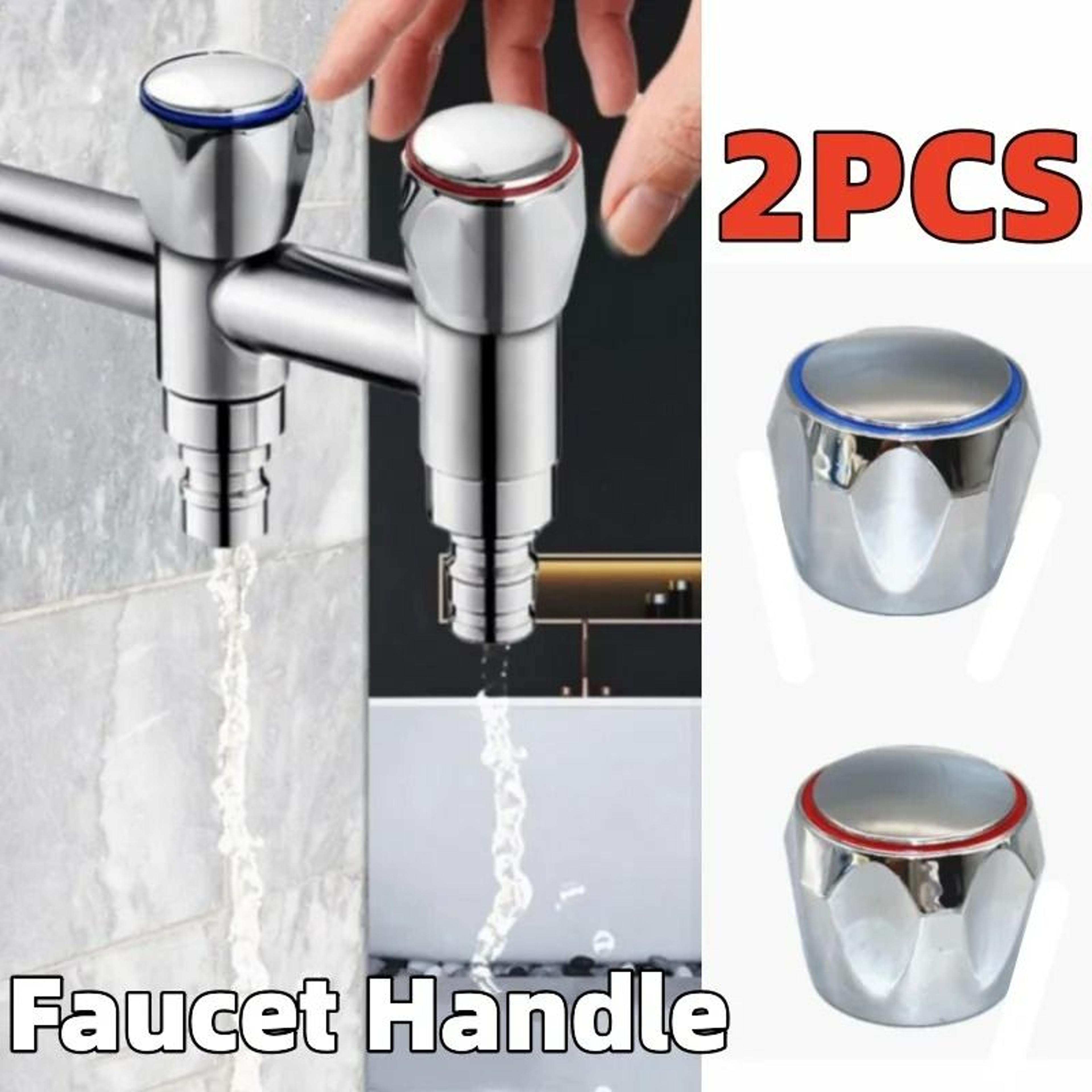 2Piece Universal Hot  Cold Faucet Handle Replacement Set For Kitchen  Bathroom 1