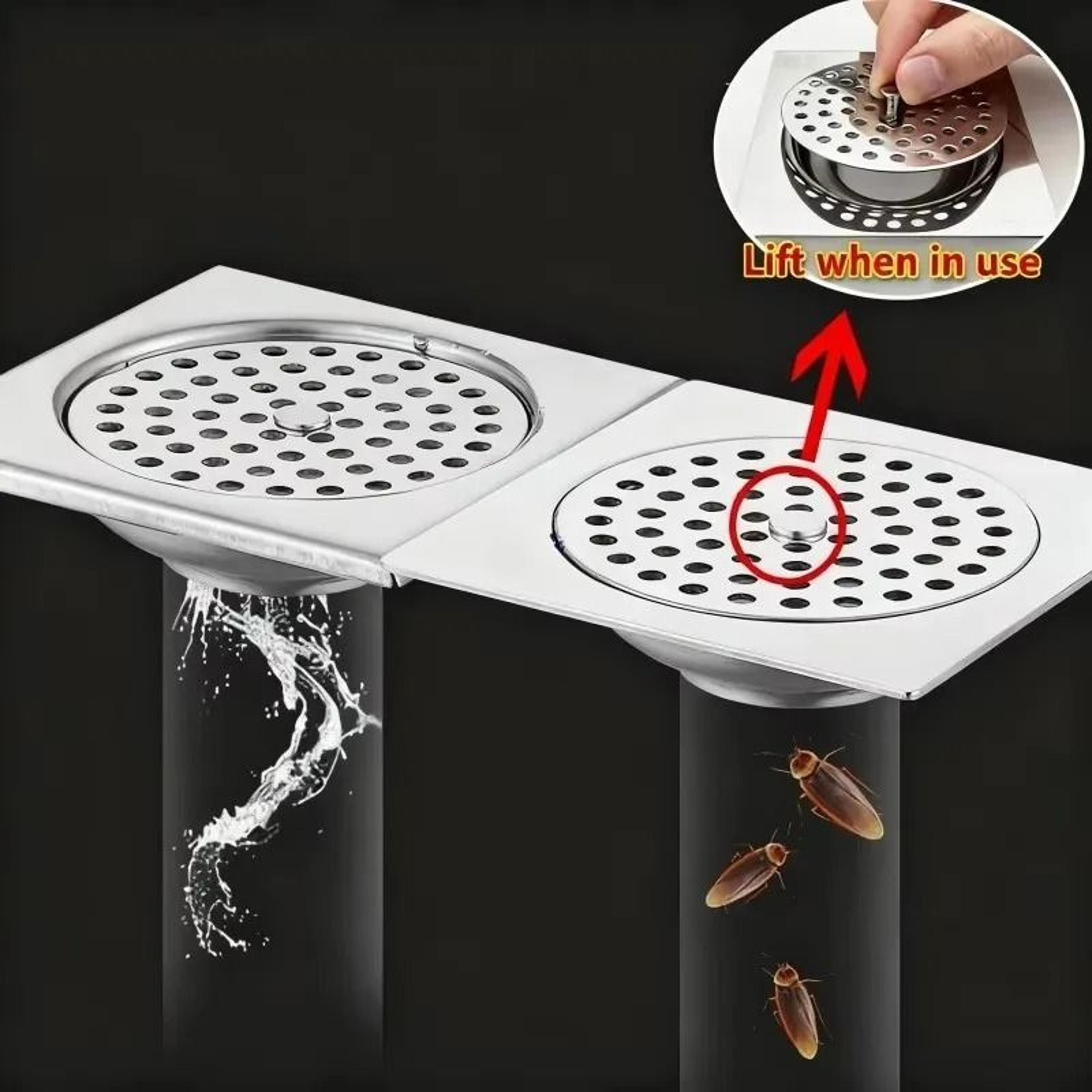 Stainless Steel Shower Drain Filter Cover Hair Catcher  Sink Strainer 4