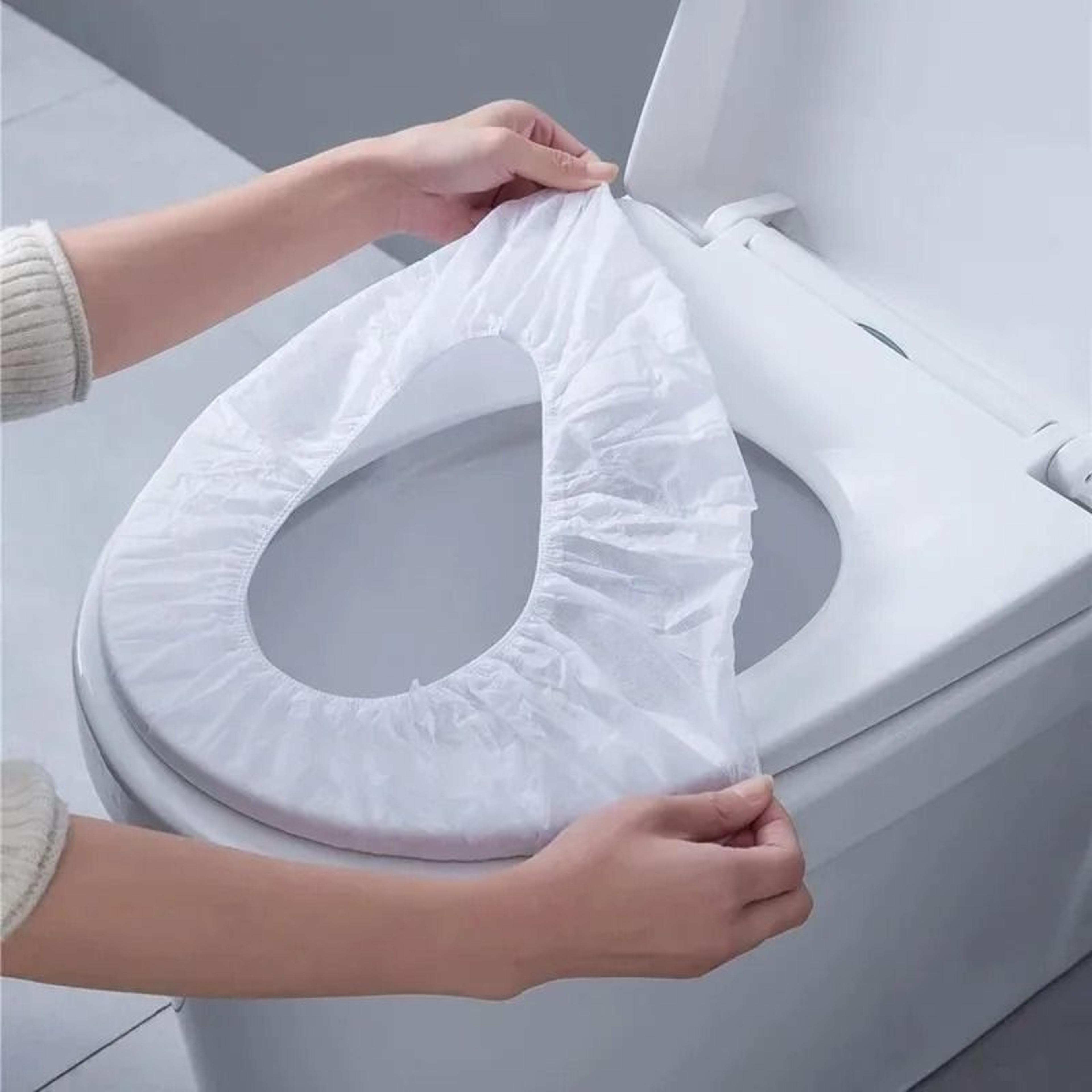 disposable waterproof toilet seat covers for travel, camping & public restrooms
