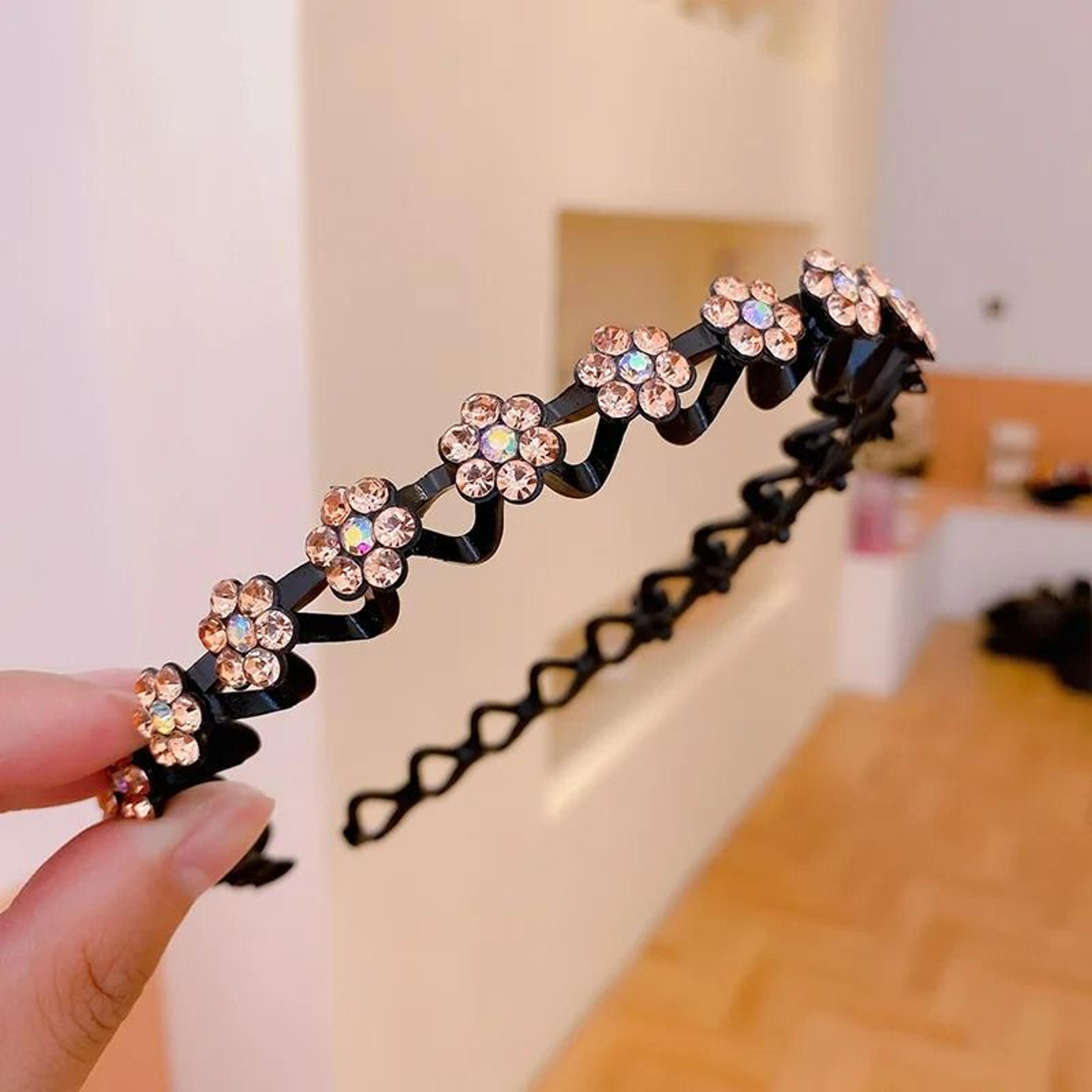 PearlBloom Rhinestone Headband 11