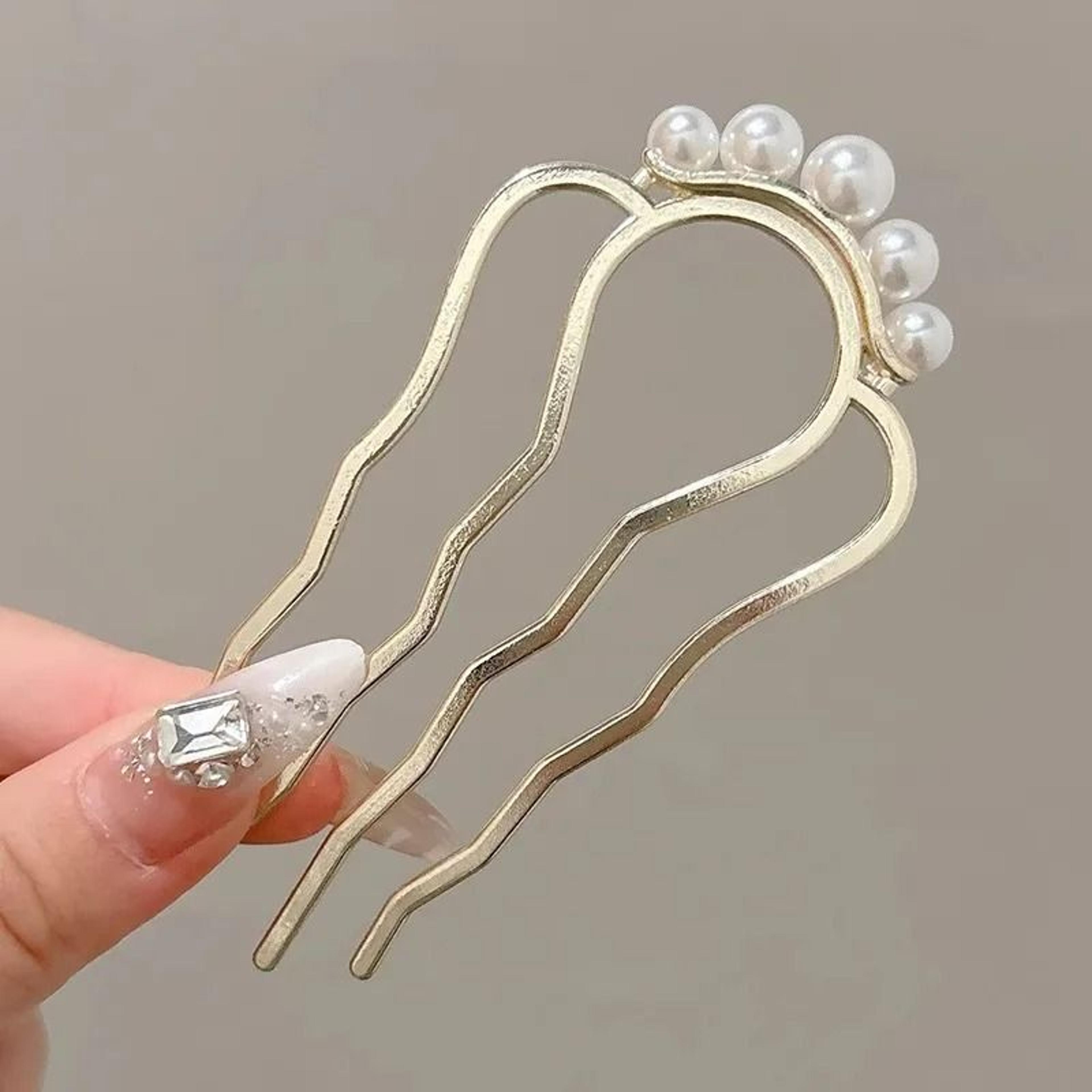 PearlDrape Tassel Hair Fork 6
