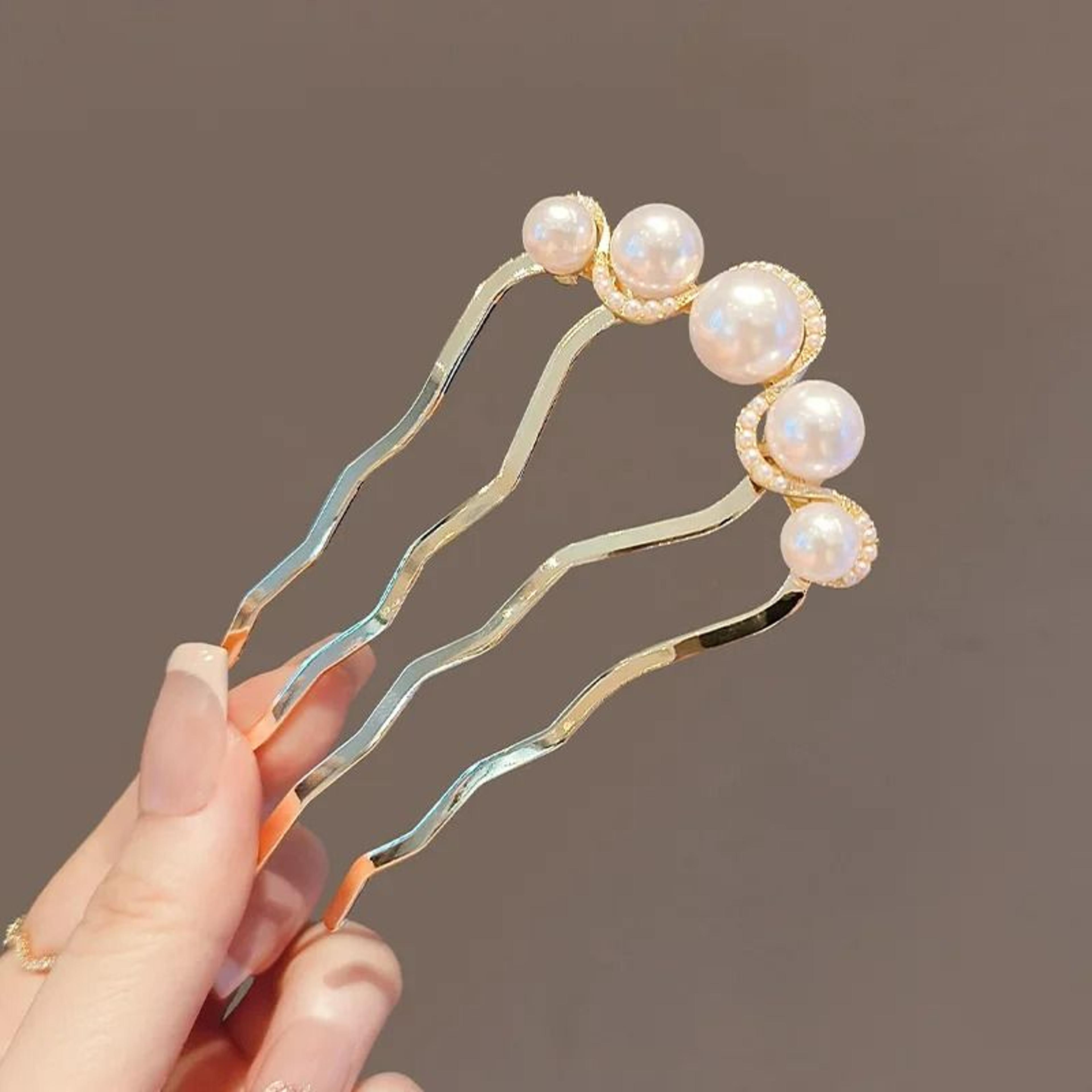 PearlDrape Tassel Hair Fork 7
