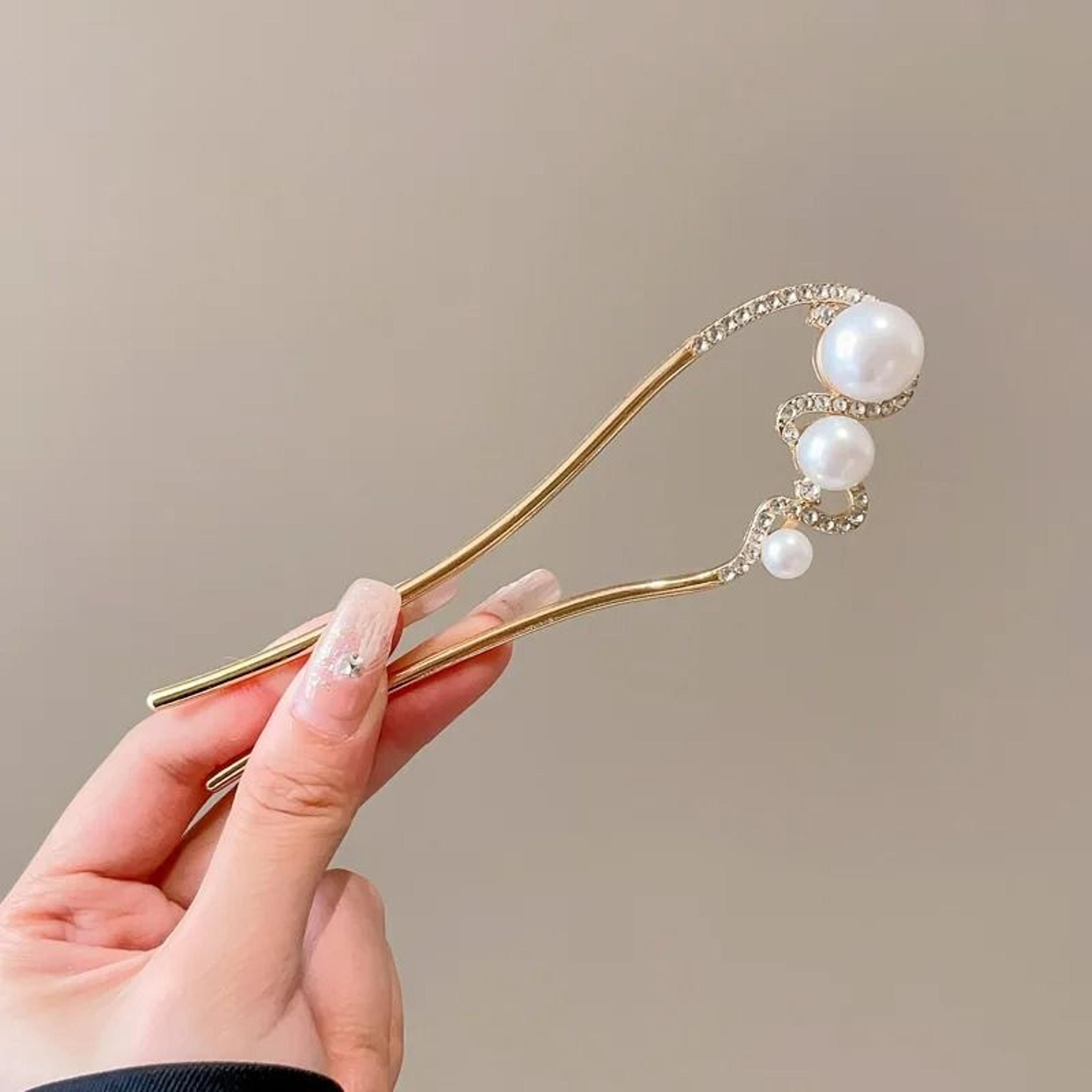PearlDrape Tassel Hair Fork 15