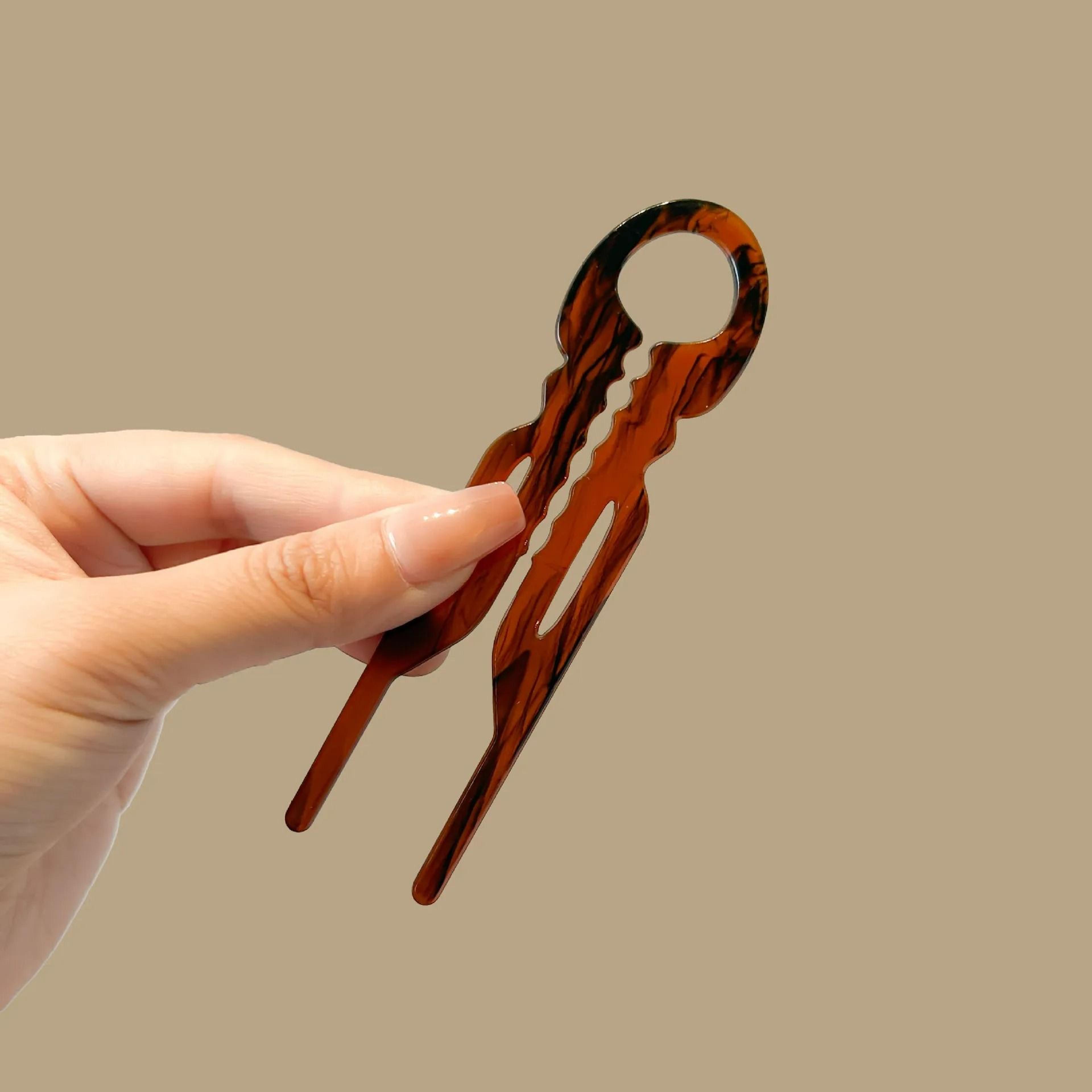 RibbonArc Acetate Hair Fork 9