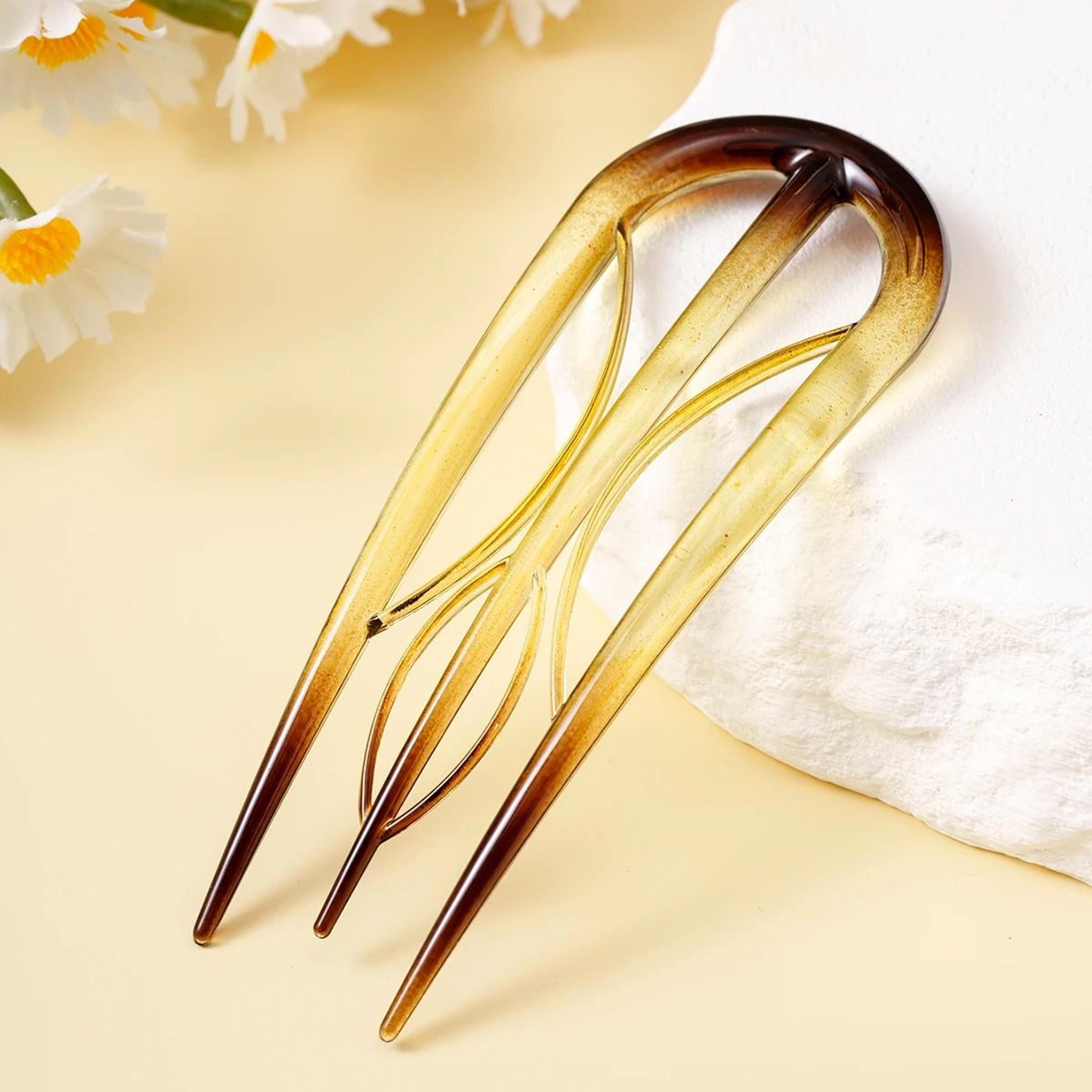 LeafCurve Acetate Hair Fork 6