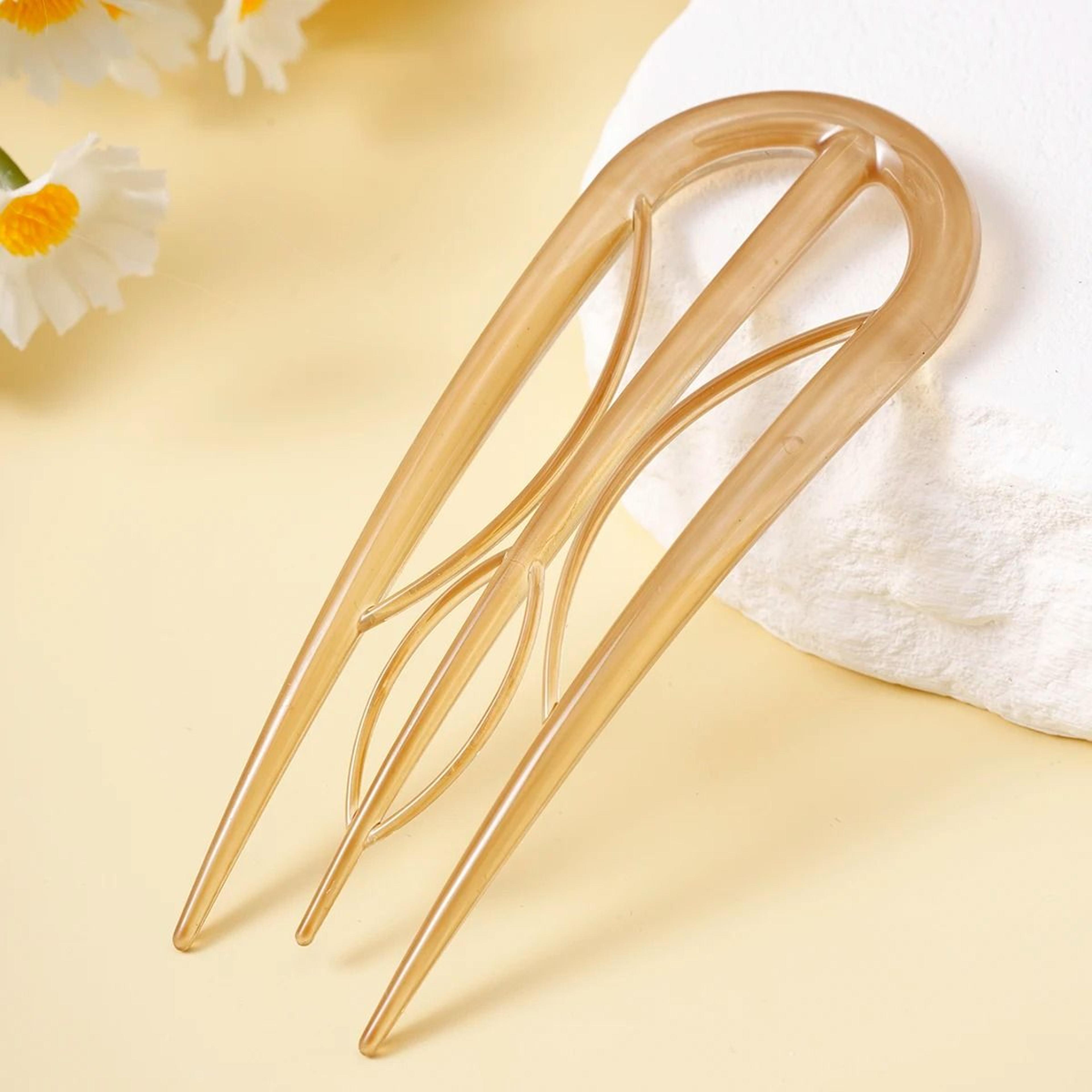 LeafCurve Acetate Hair Fork 12