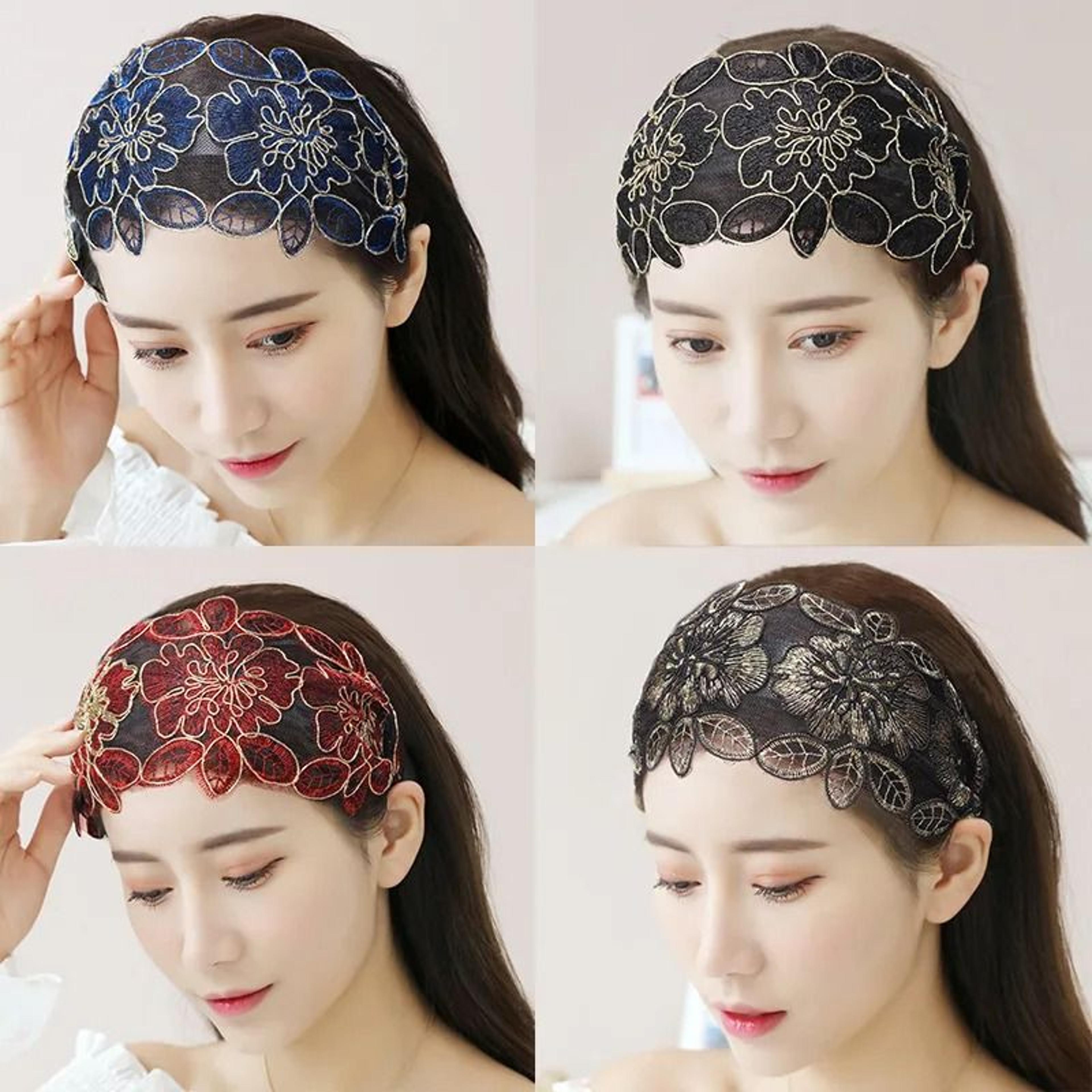 LaceBloom Floral Headband 2