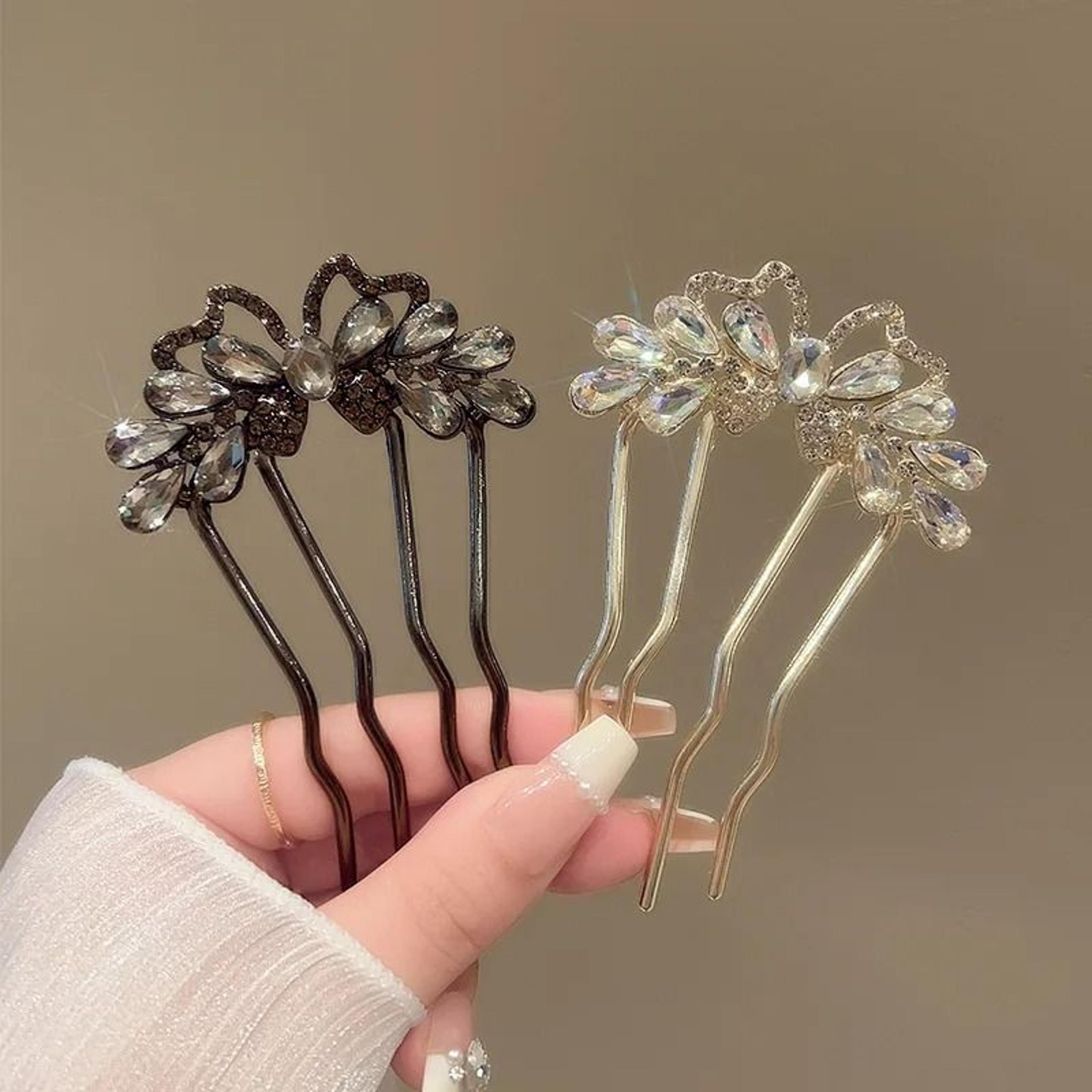 CrystalWing Butterfly Hair Stick 2