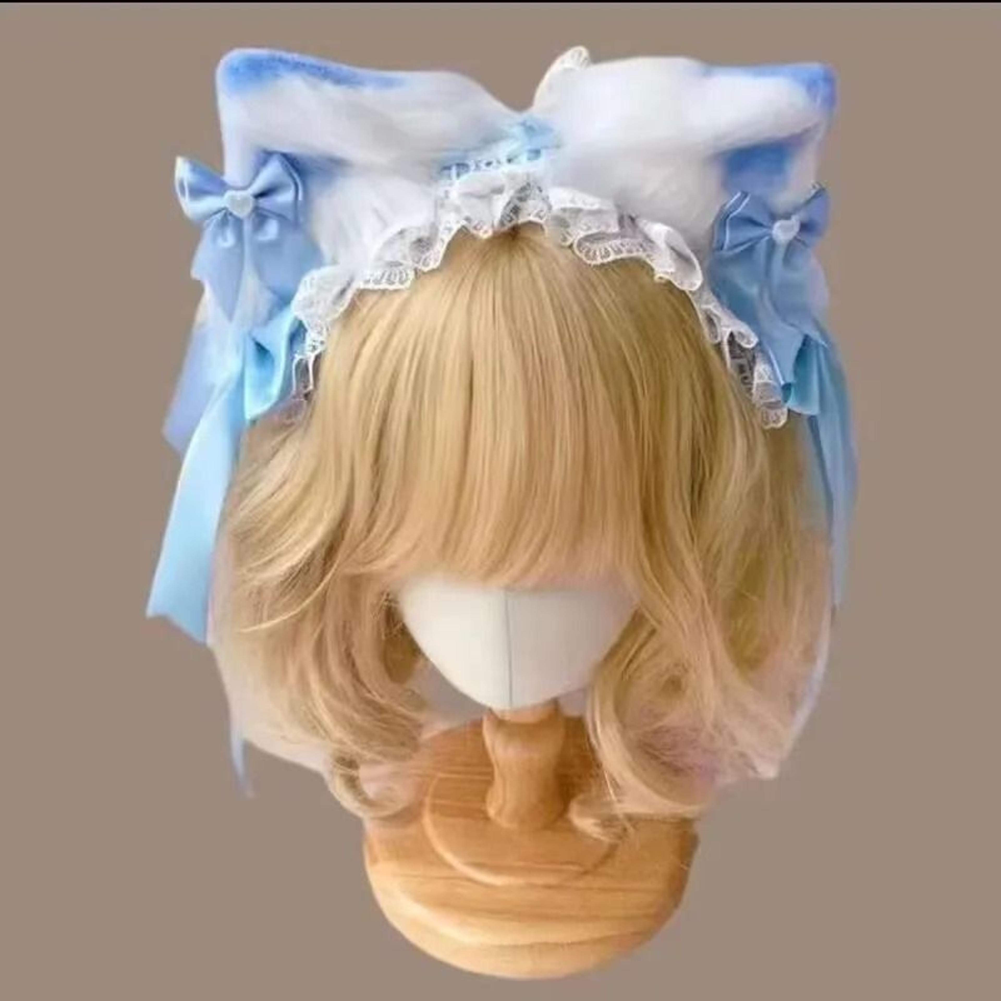 KittyLace Bow Cat Headband 4