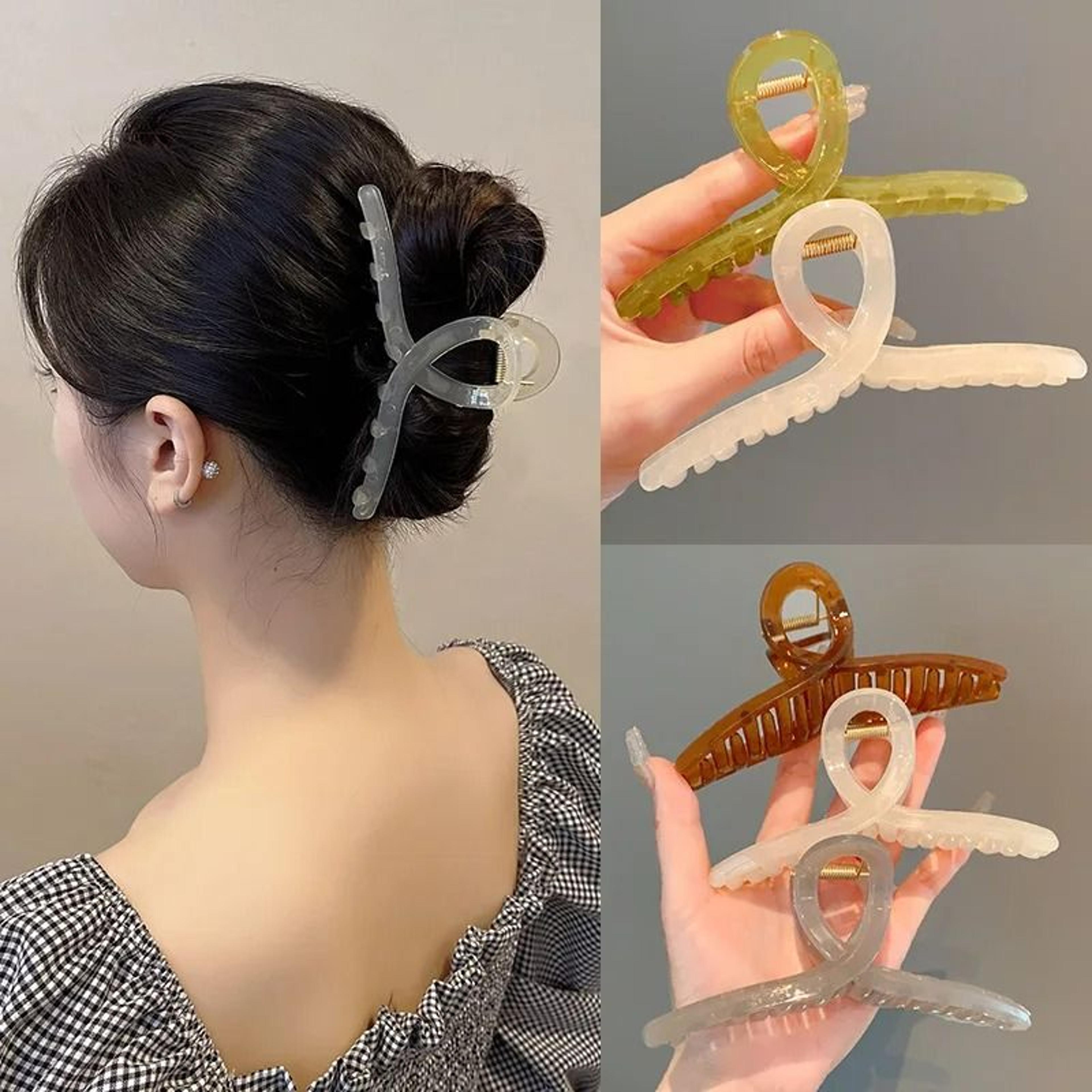 CrystalGrip Transparent Hair Claw 2