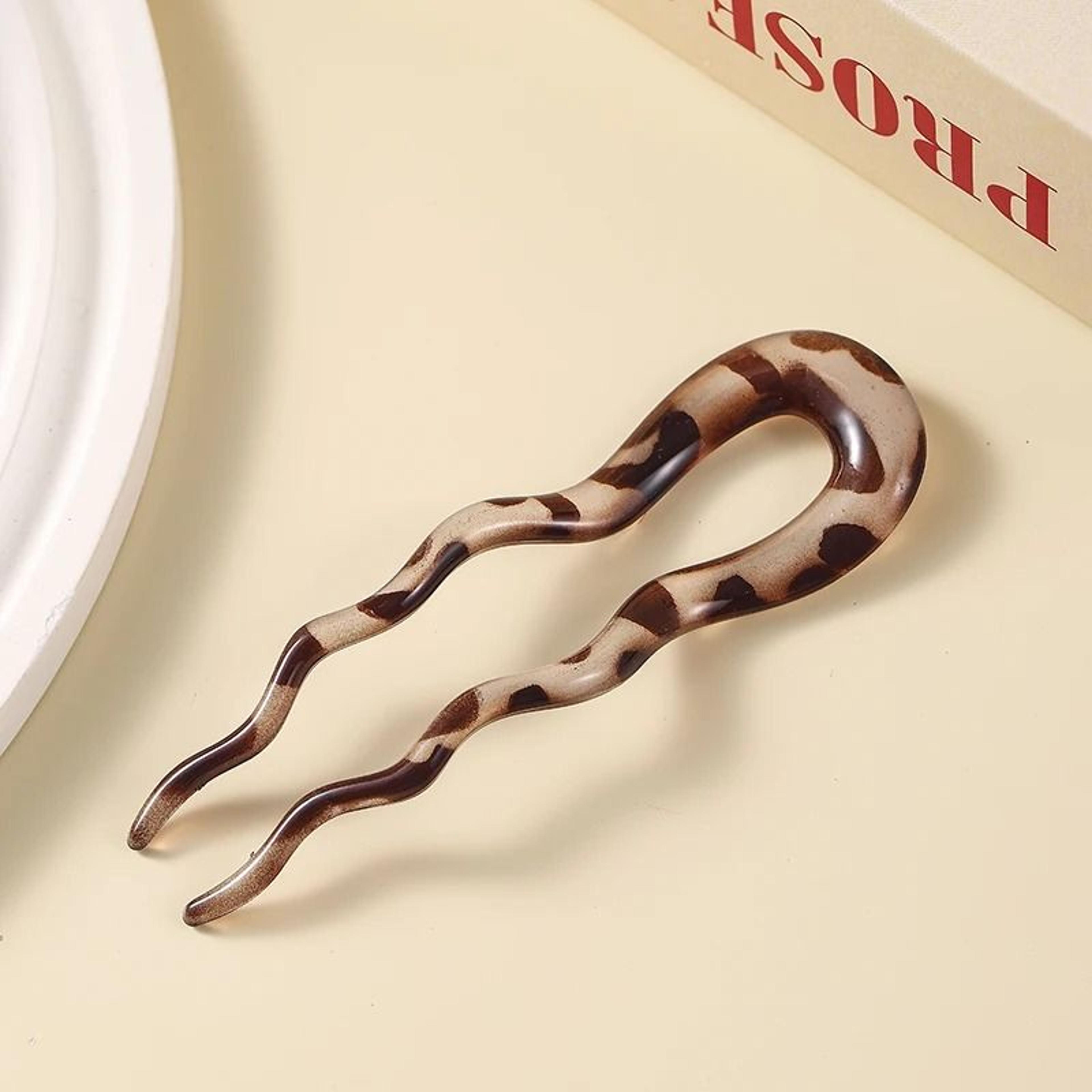 LeopardWave Acetate Hair Fork 10