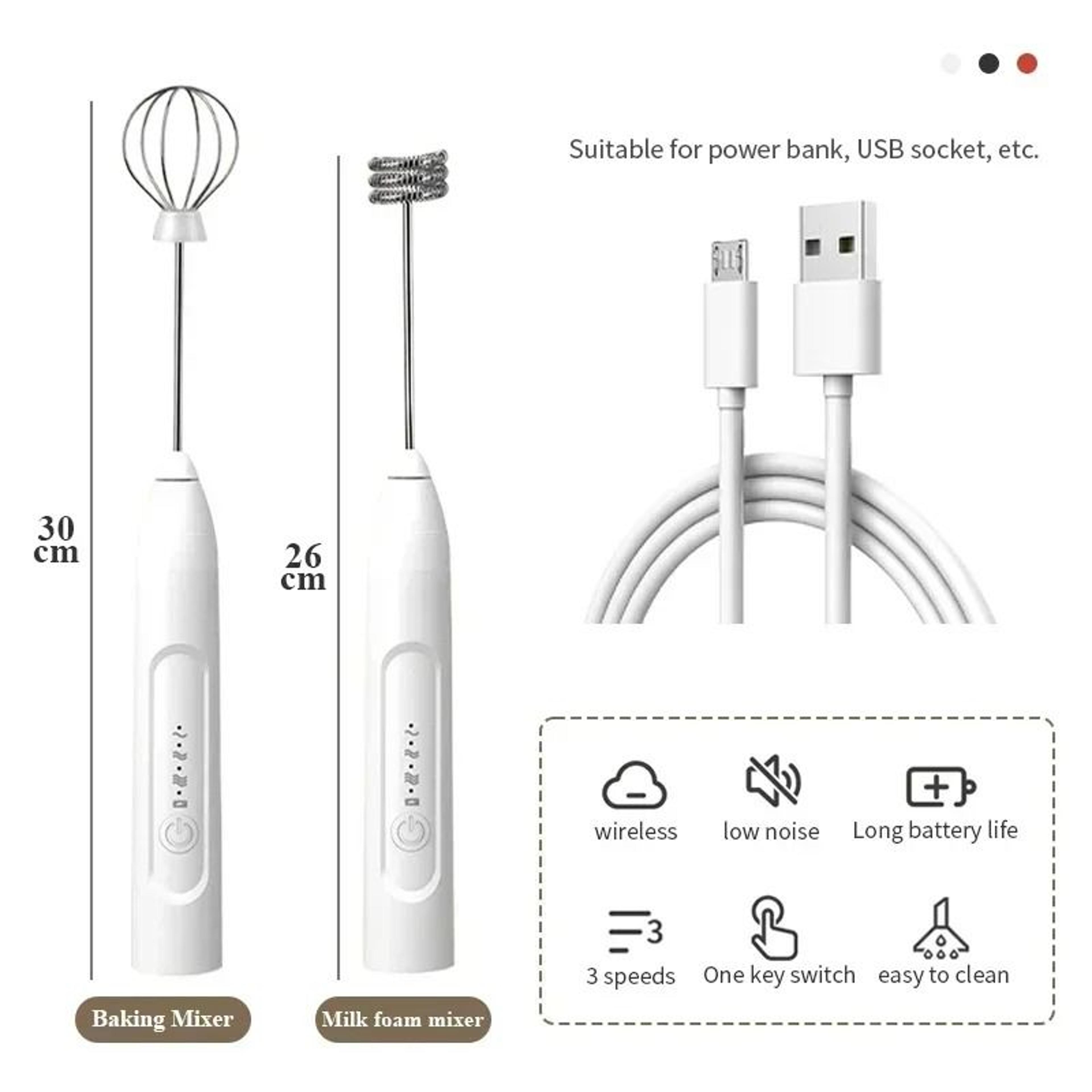 WhipEase USB Handheld Frother 3