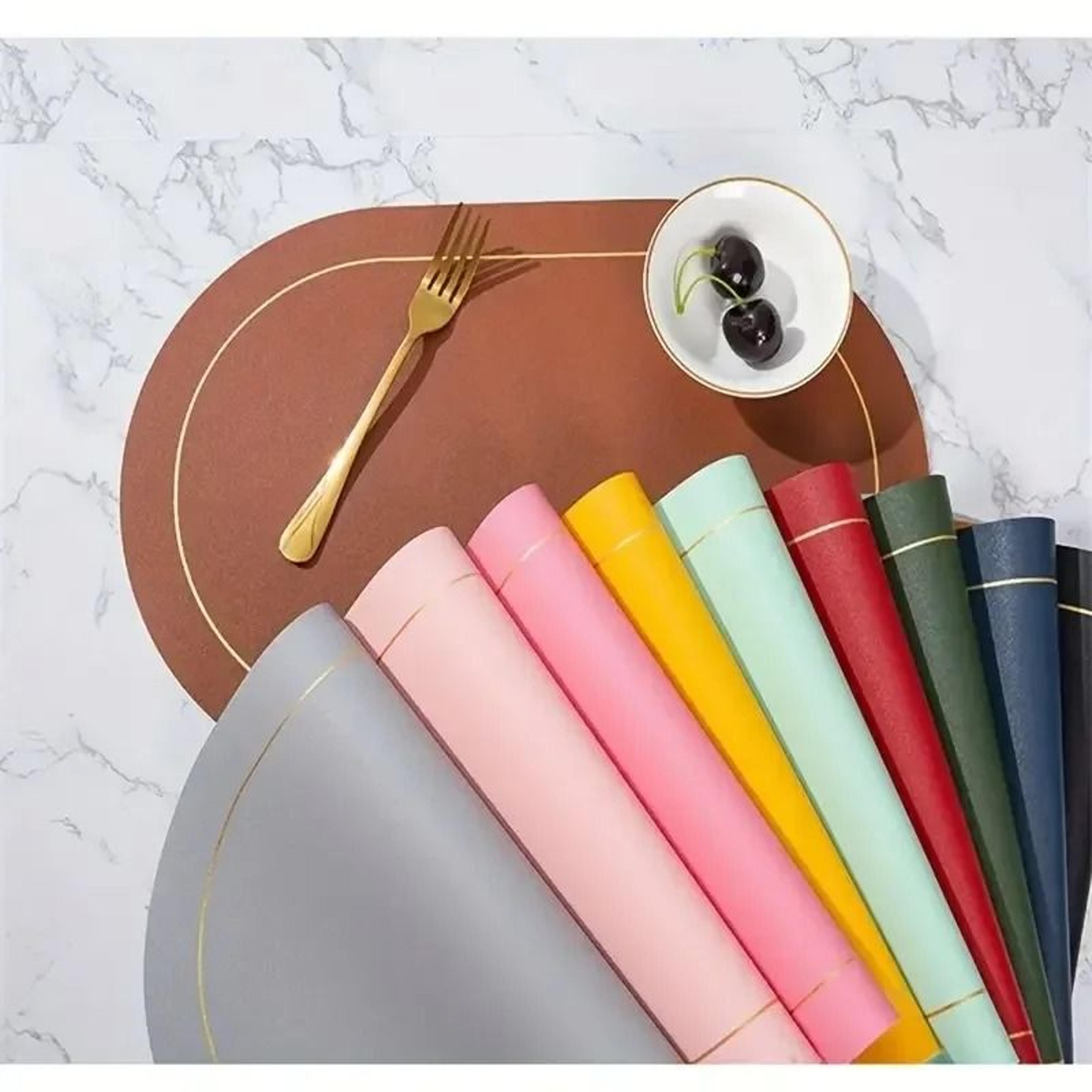 DuoTone Leather Dining Placemats 2