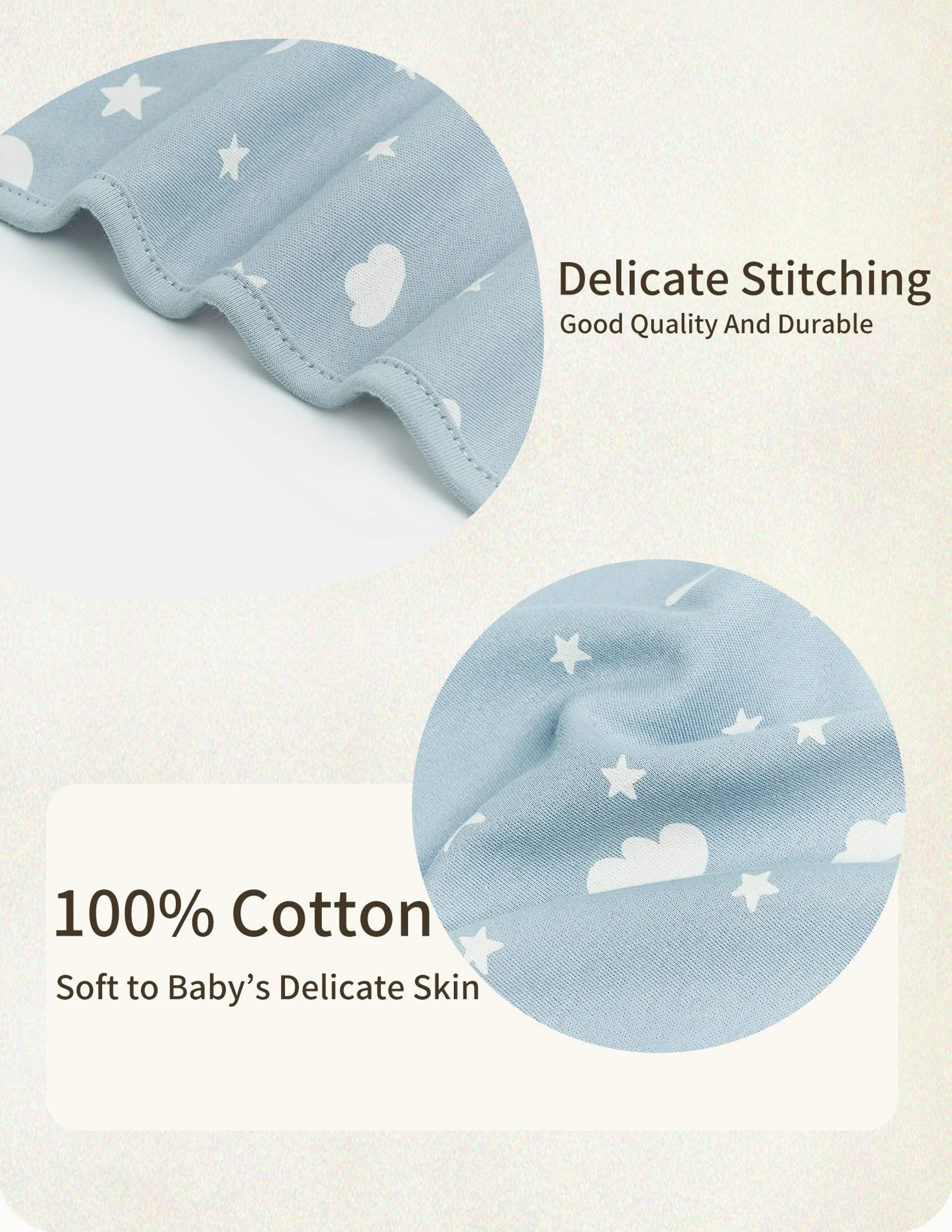 SnuggleNest Cotton Baby Swaddle 2