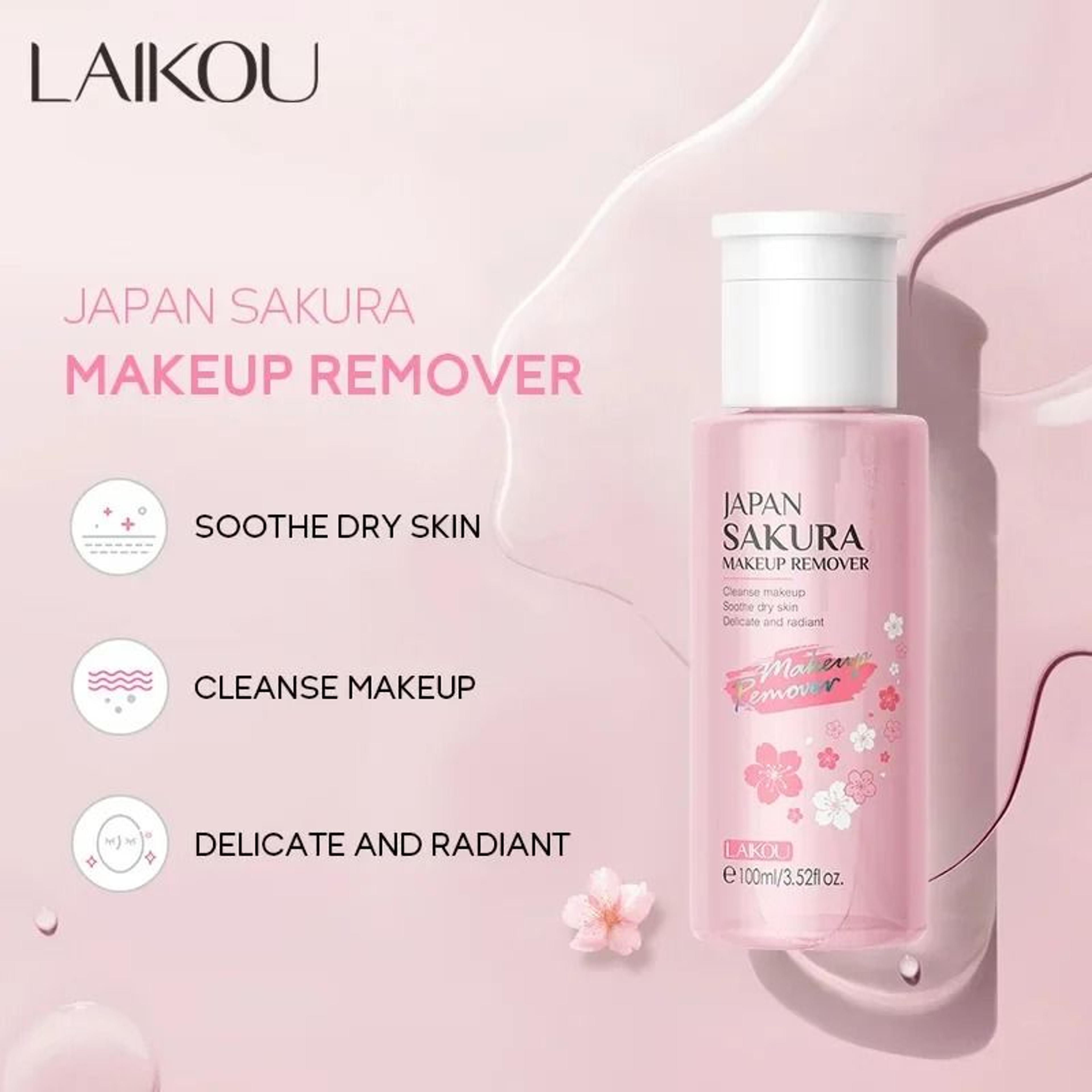 sakuraglow cherry blossom makeup remover