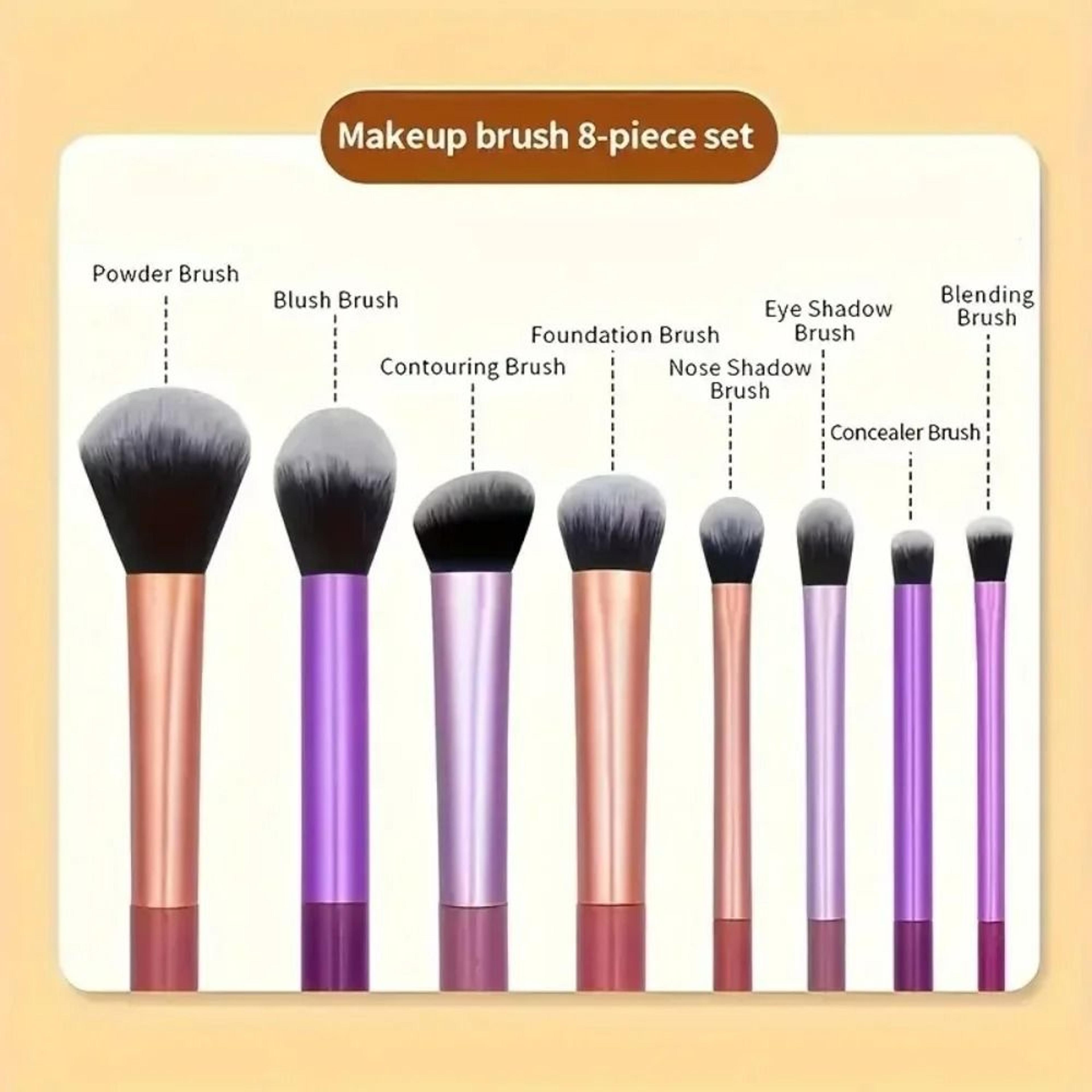 ColorBlend 8 Piece Makeup Brush Set 2