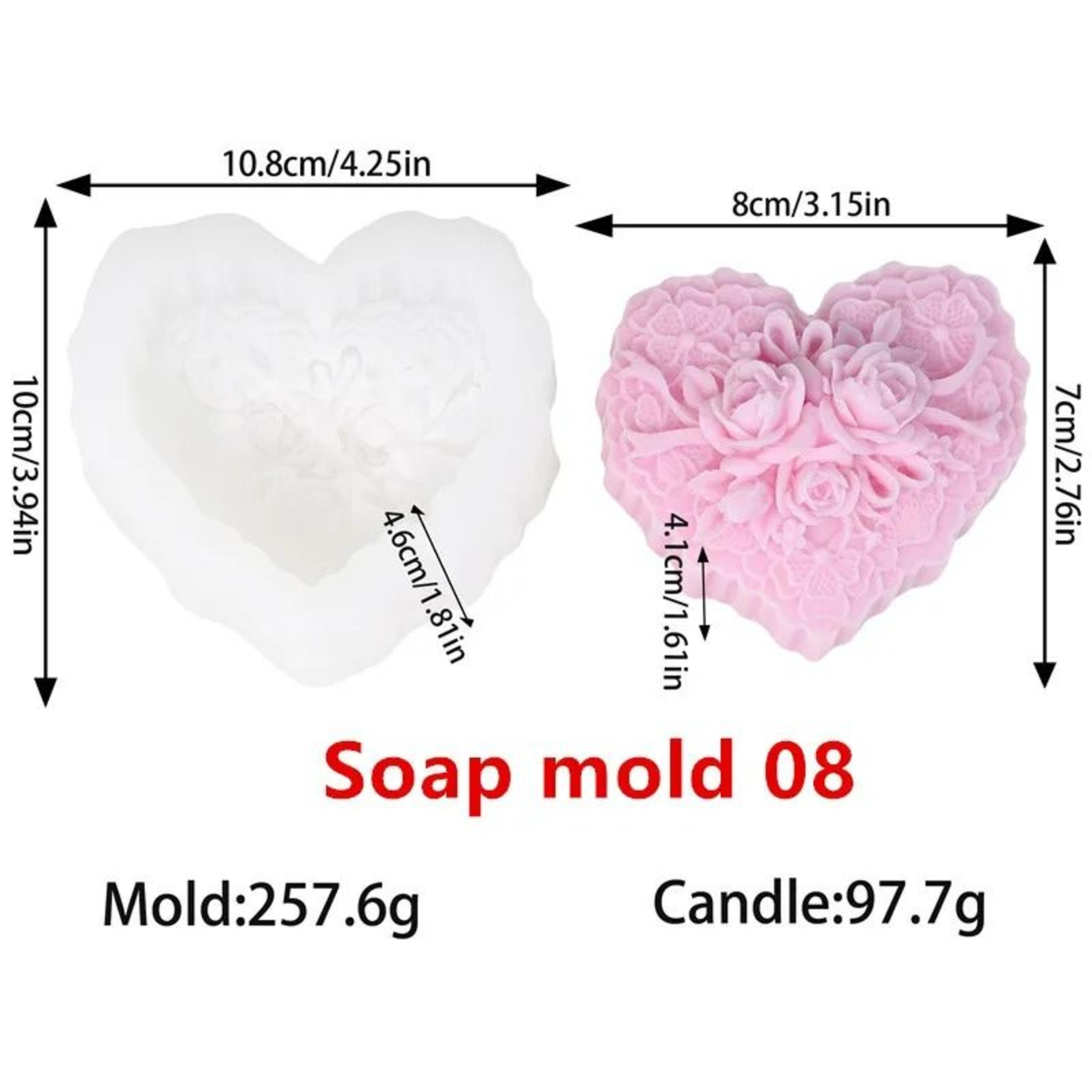 RoseHeart 3D Silicone Craft Mold 10