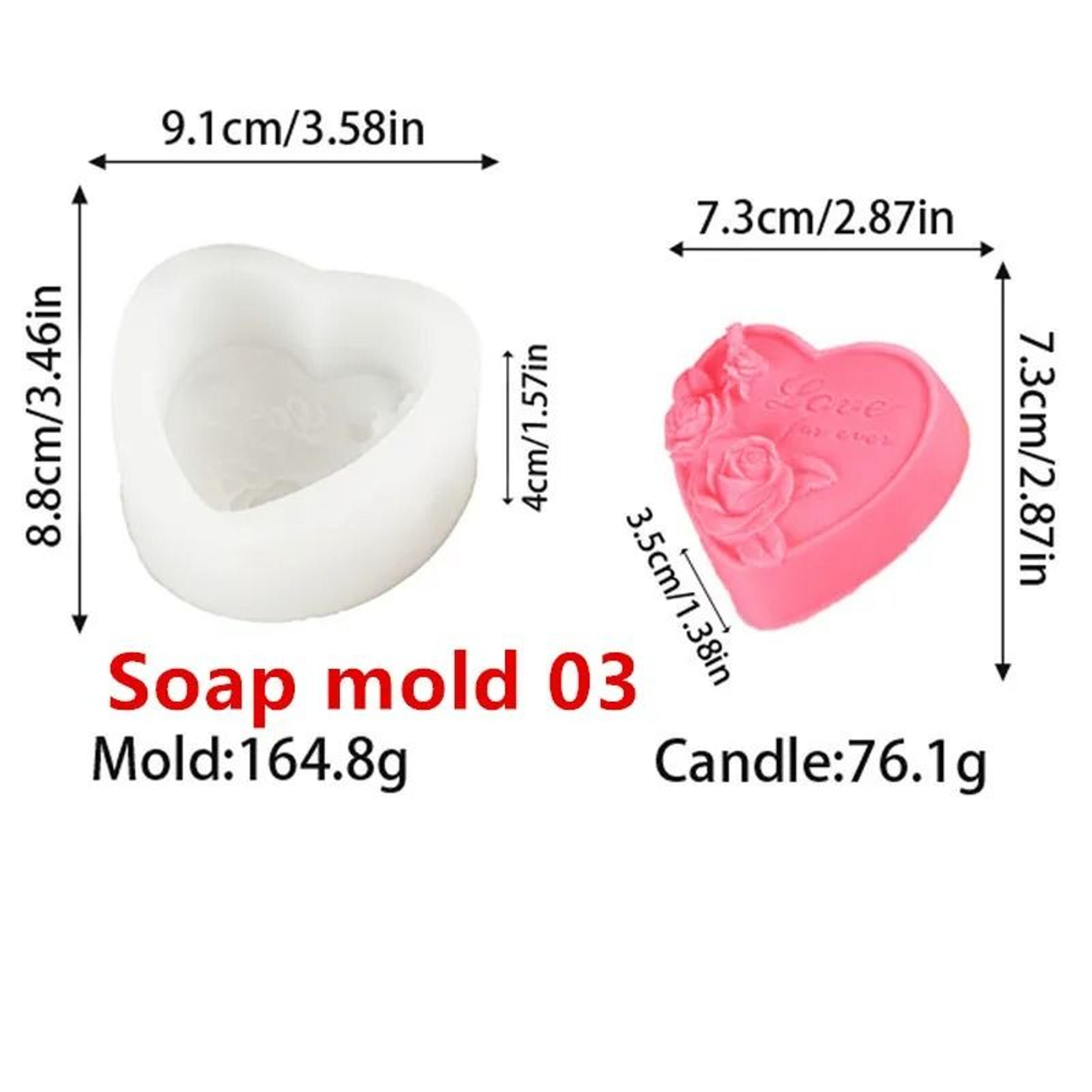 RoseHeart 3D Silicone Craft Mold 12