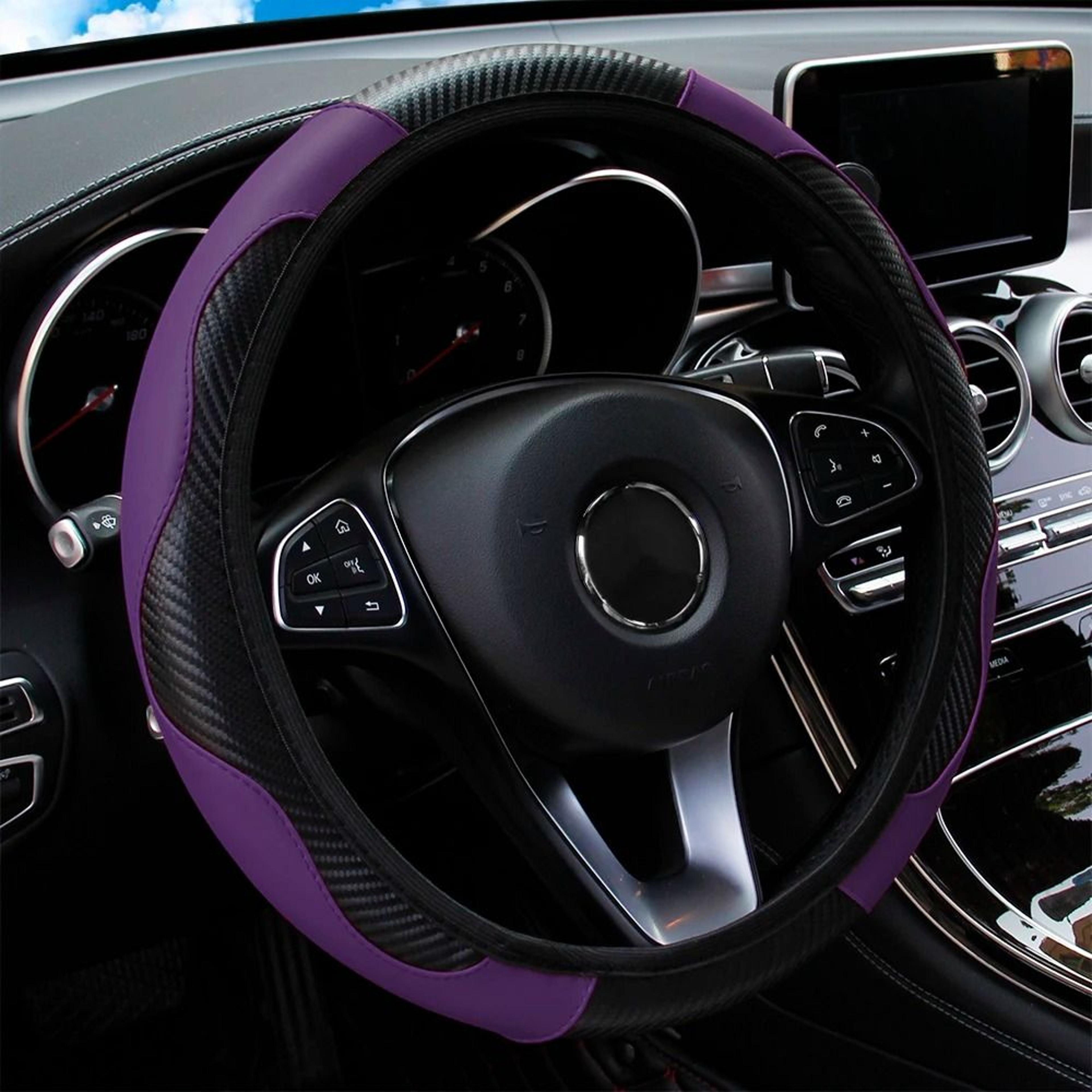 CarbonGrip Leather Steering Wheel Cover 13