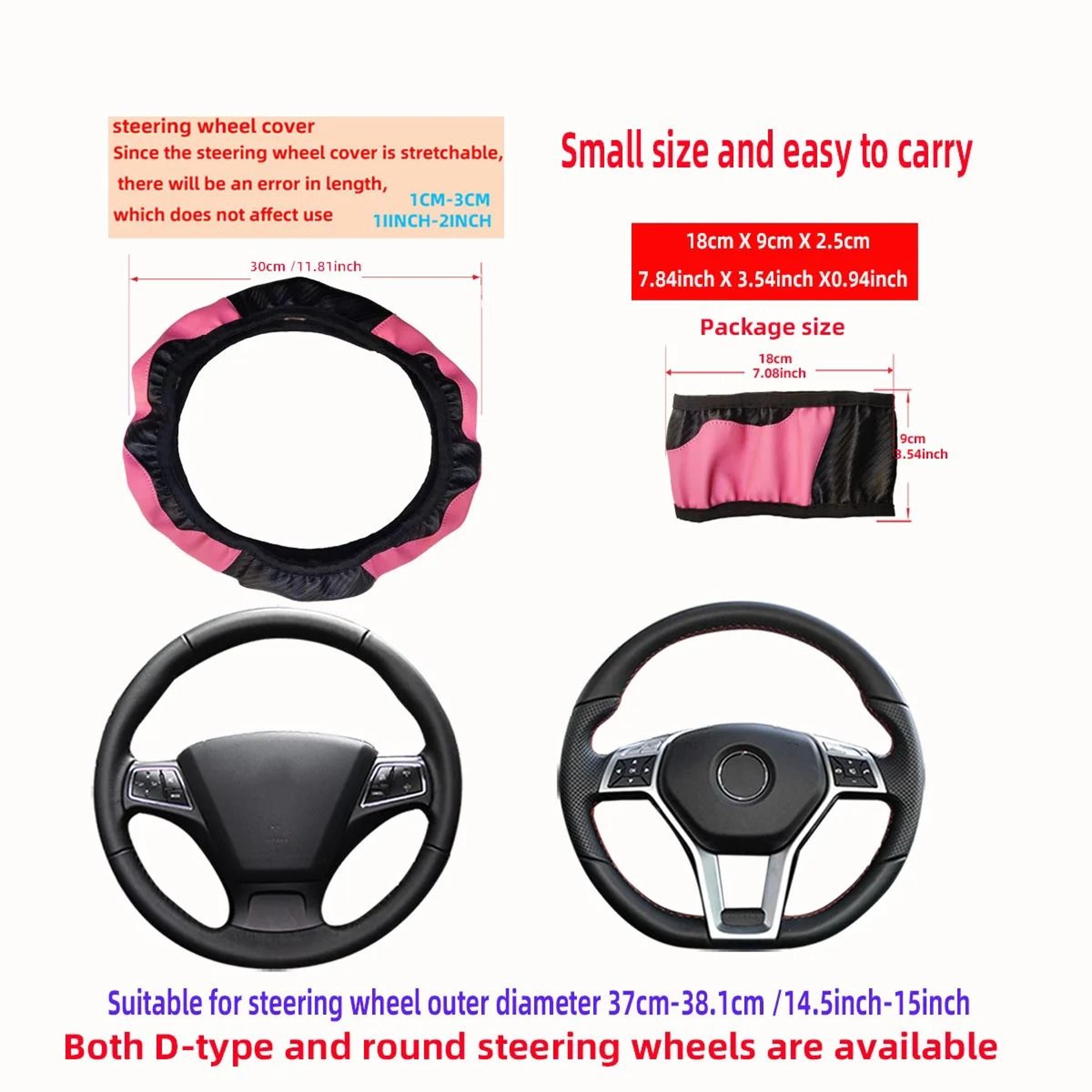 CarbonGrip Leather Steering Wheel Cover 1