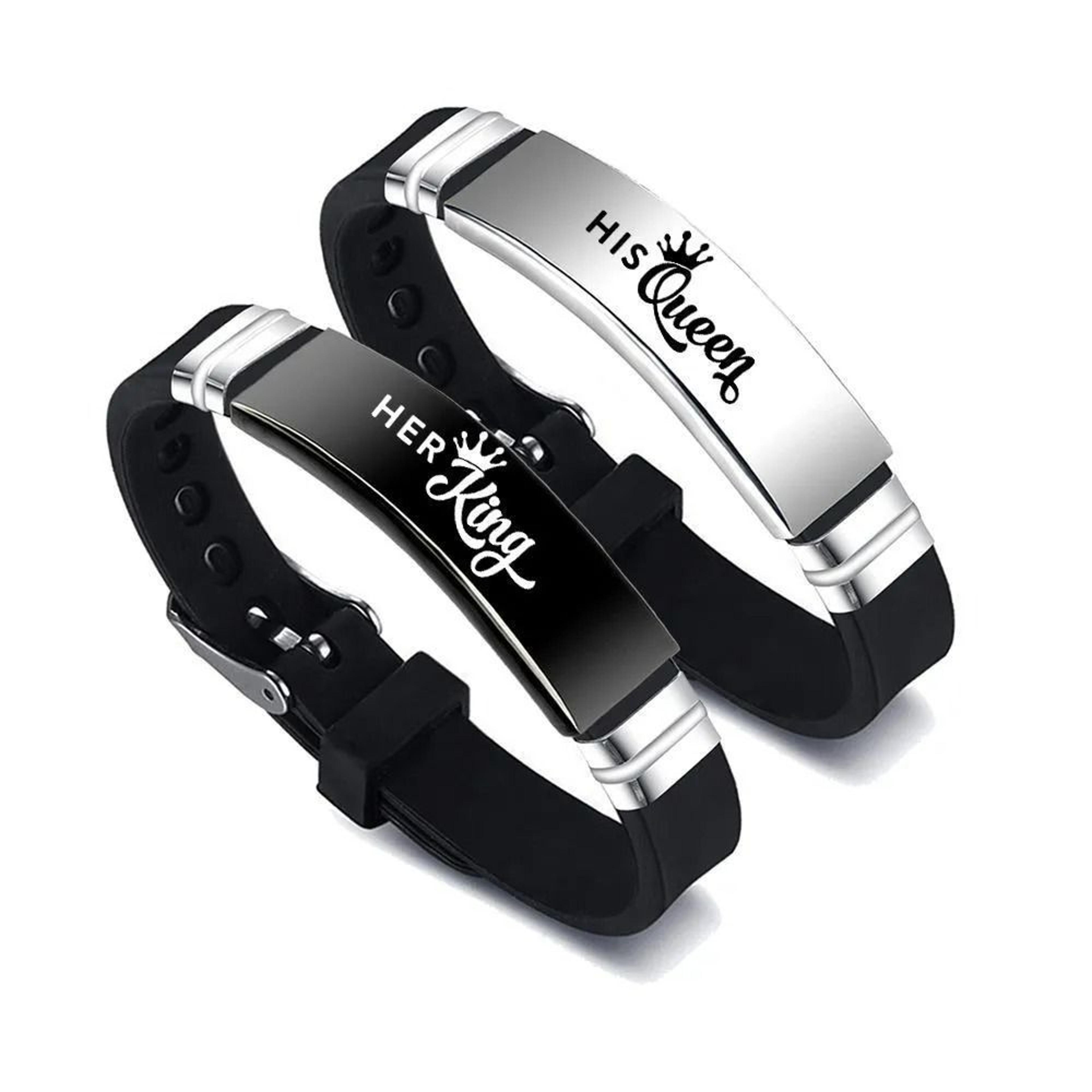 RoyalBond King Queen Couple Bracelets 9