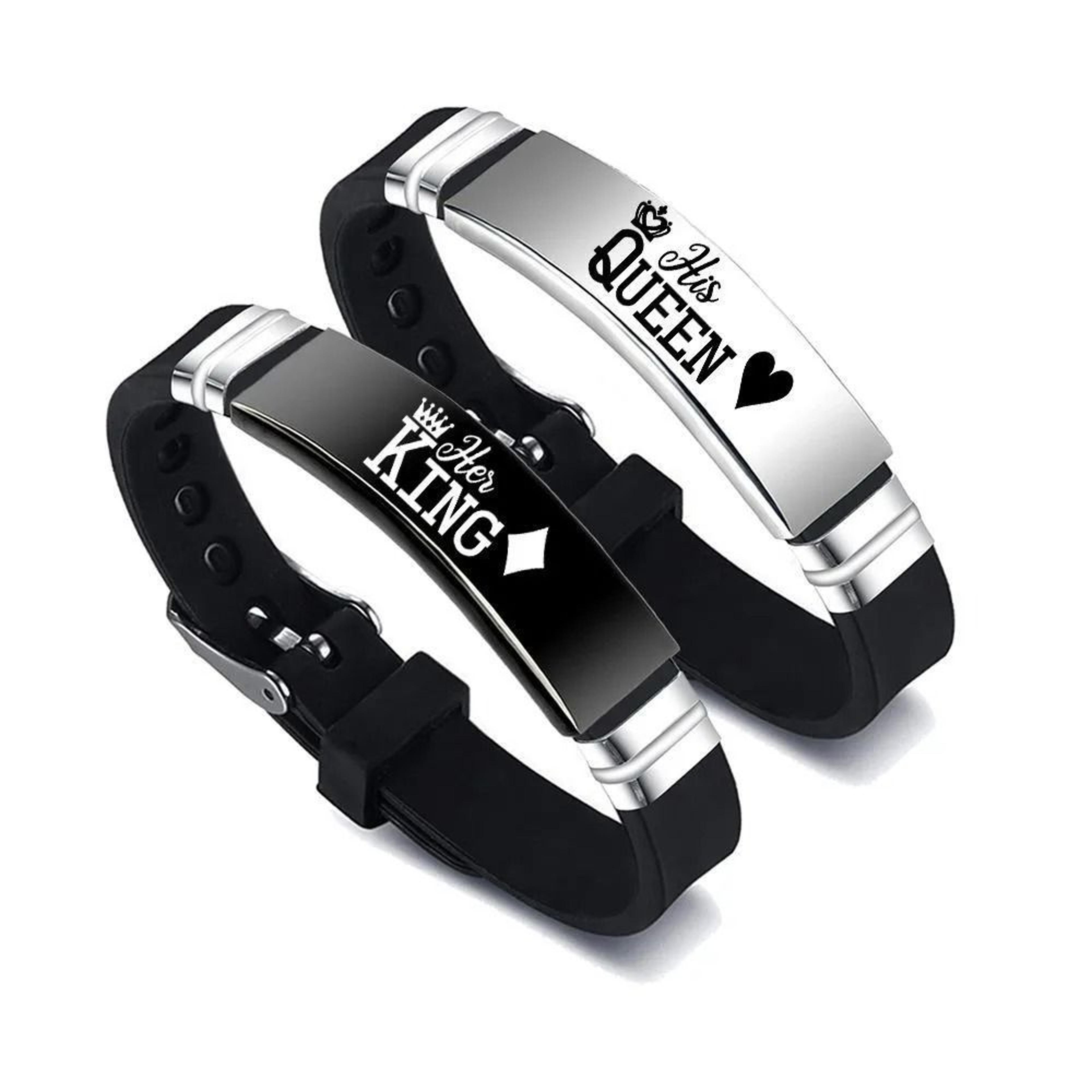 RoyalBond King Queen Couple Bracelets 4