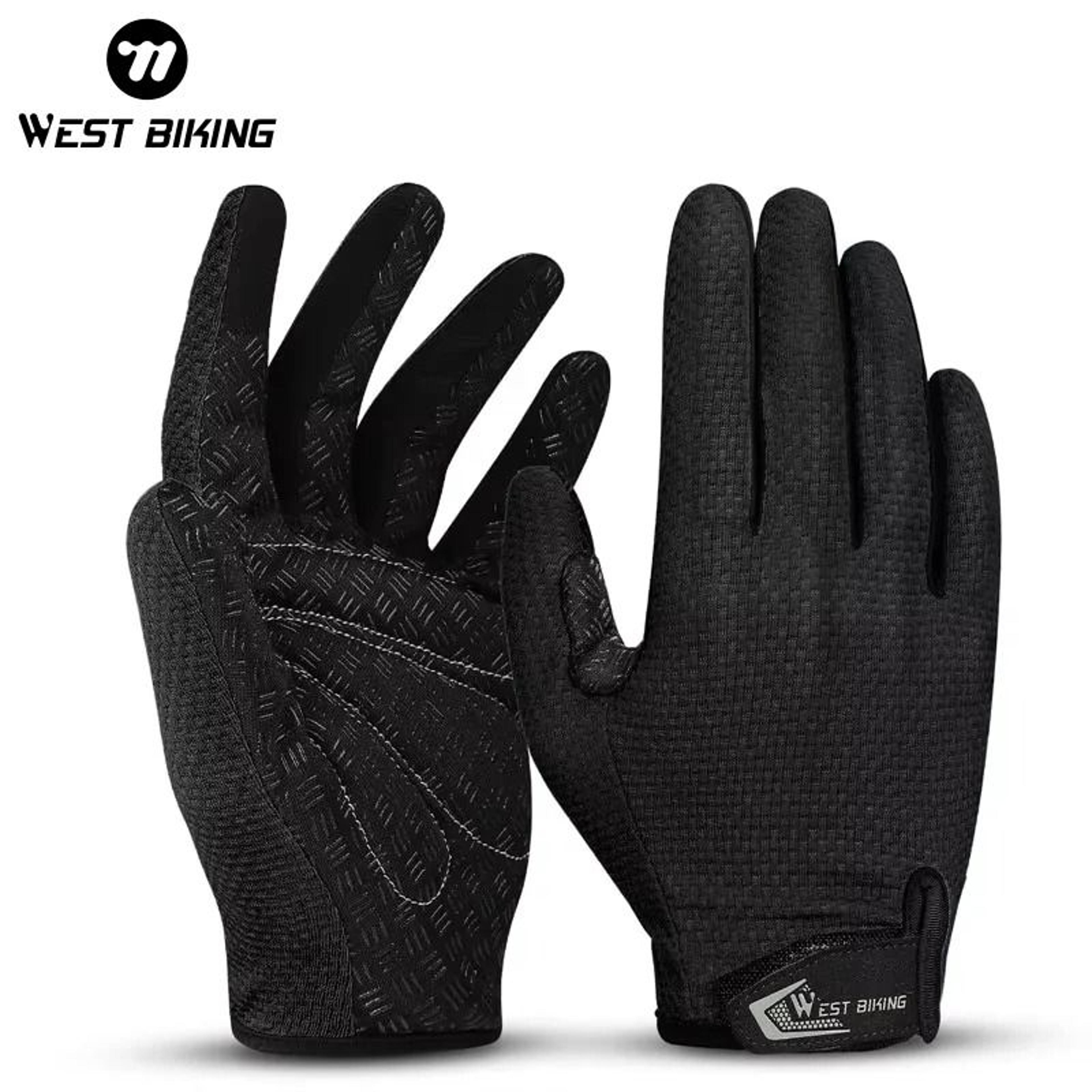 RideGrip Full Finger Cycling Gloves 0