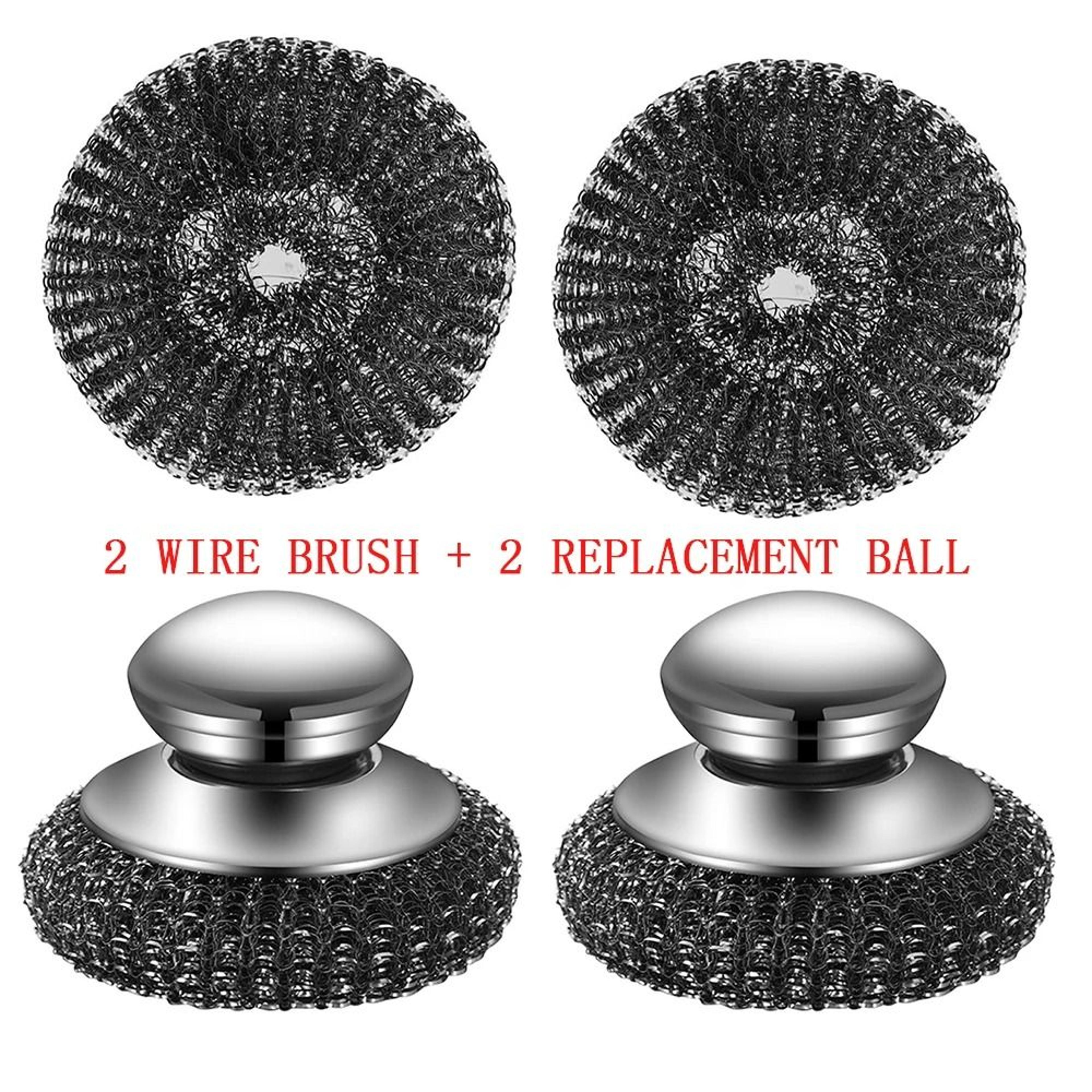 ScrubEase Steel Wool Cleaning Brush 7