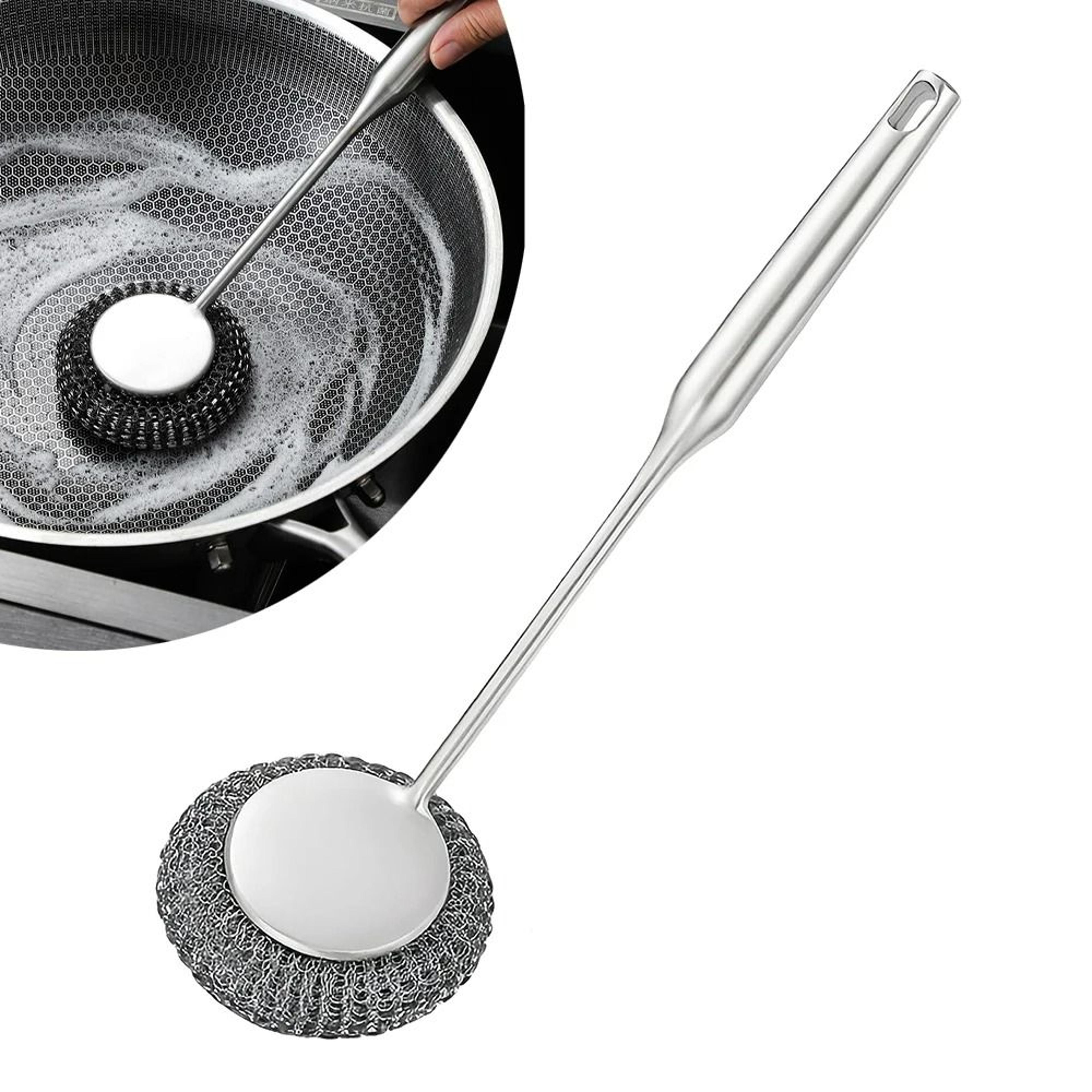 ScrubEase Steel Wool Cleaning Brush 10