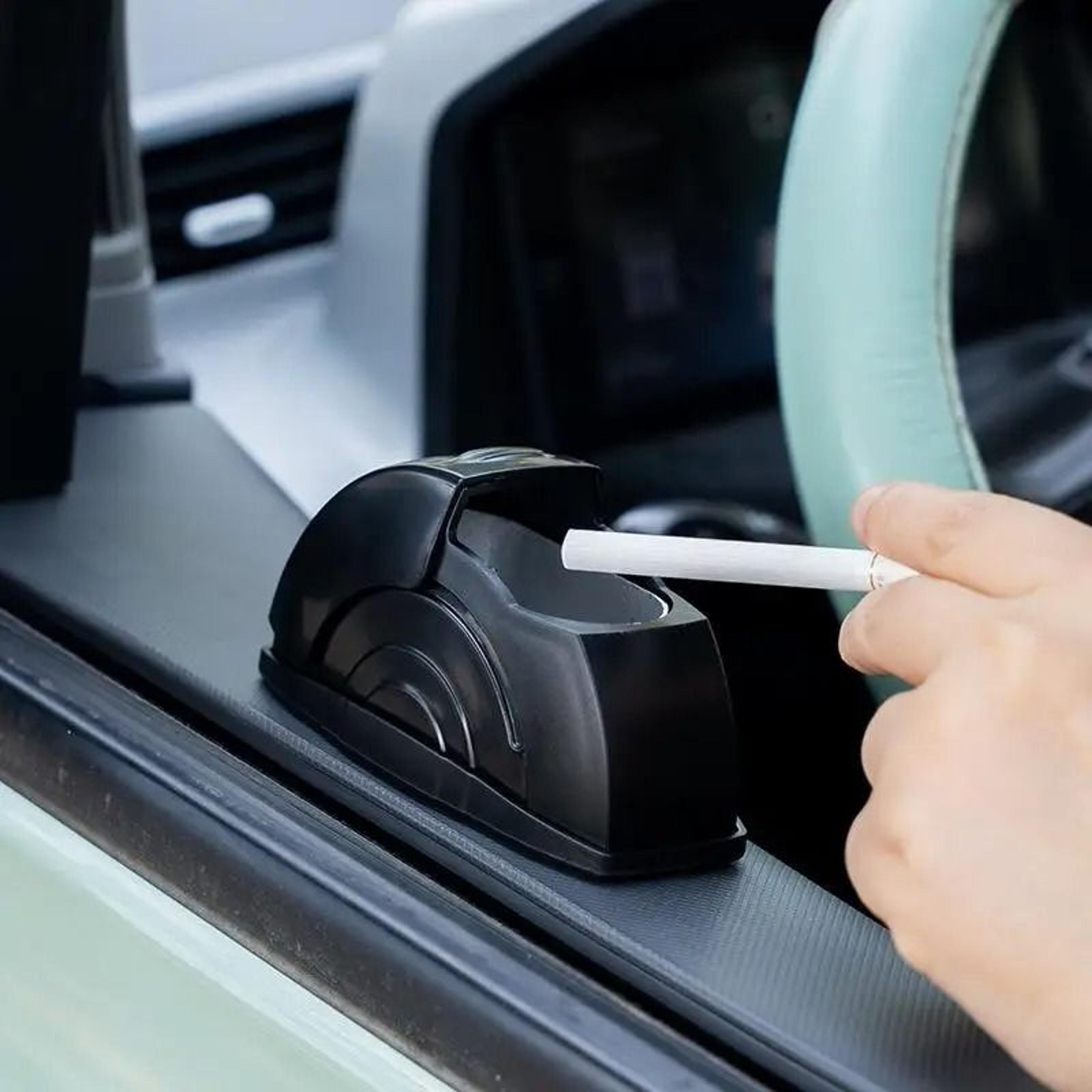 AutoTidy Door Mounted Car Ashtray With Lid 1