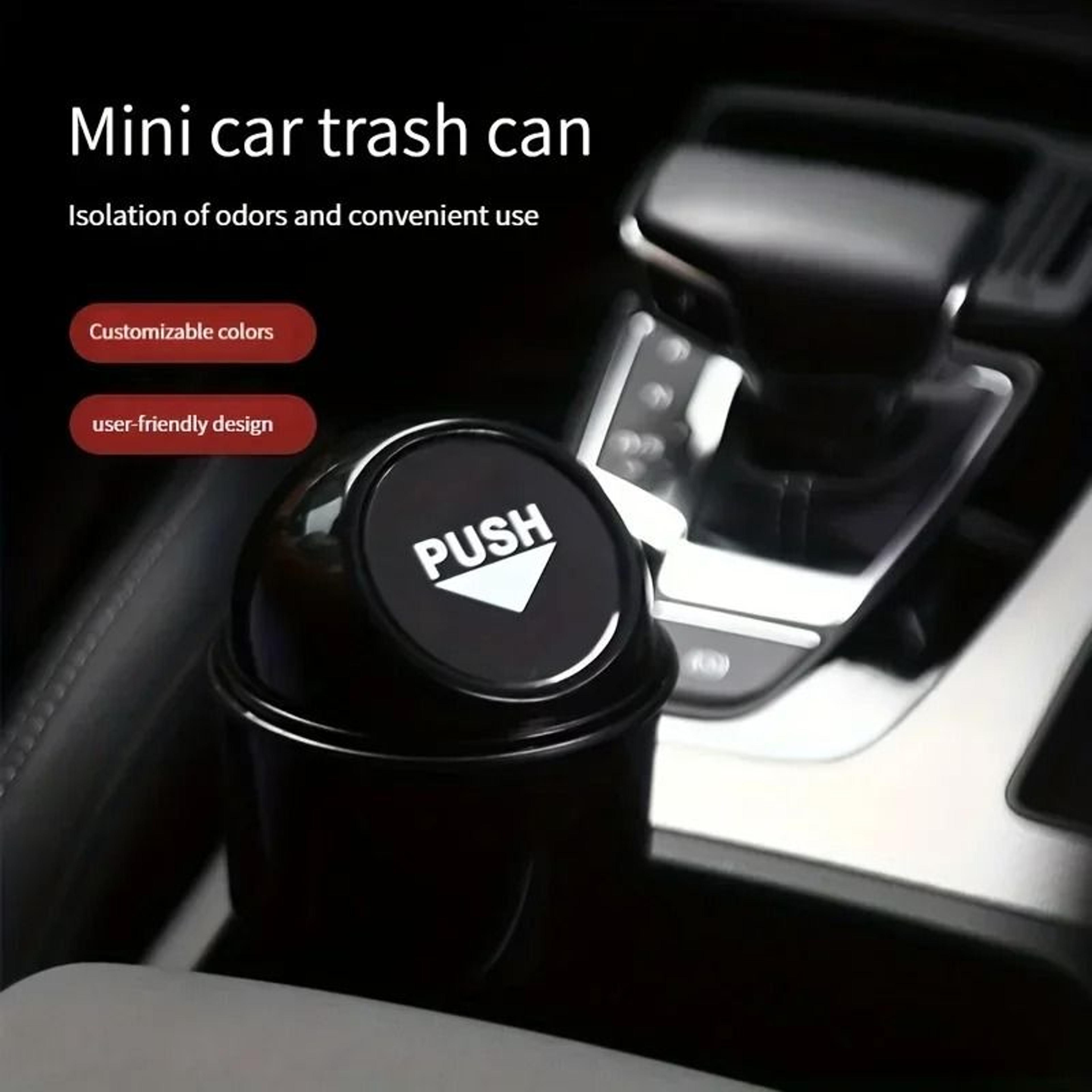 RoundTidy Car Trash Can With Lid 2